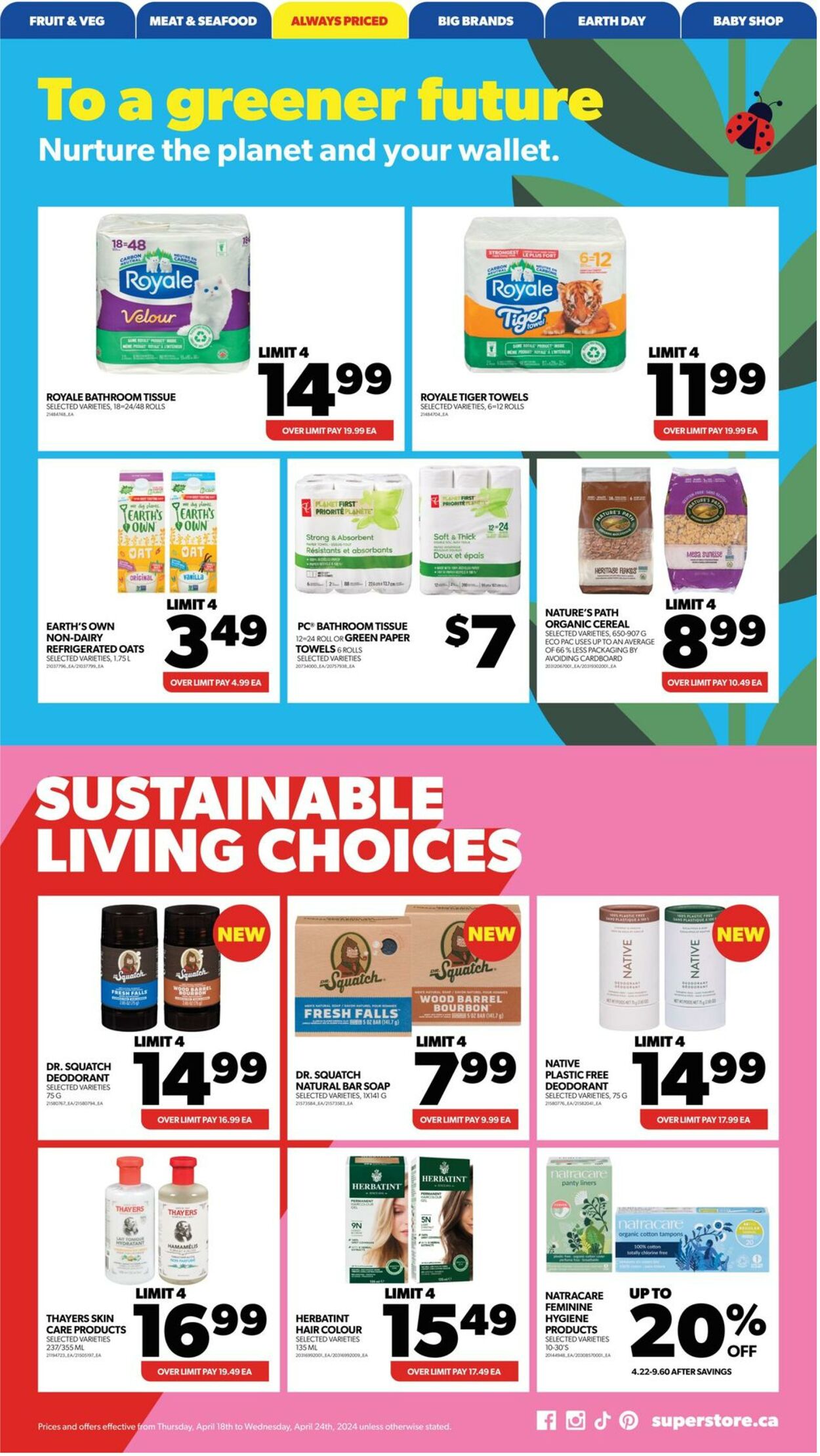 Flyer Real Canadian Superstore 18.04.2024 - 01.05.2024