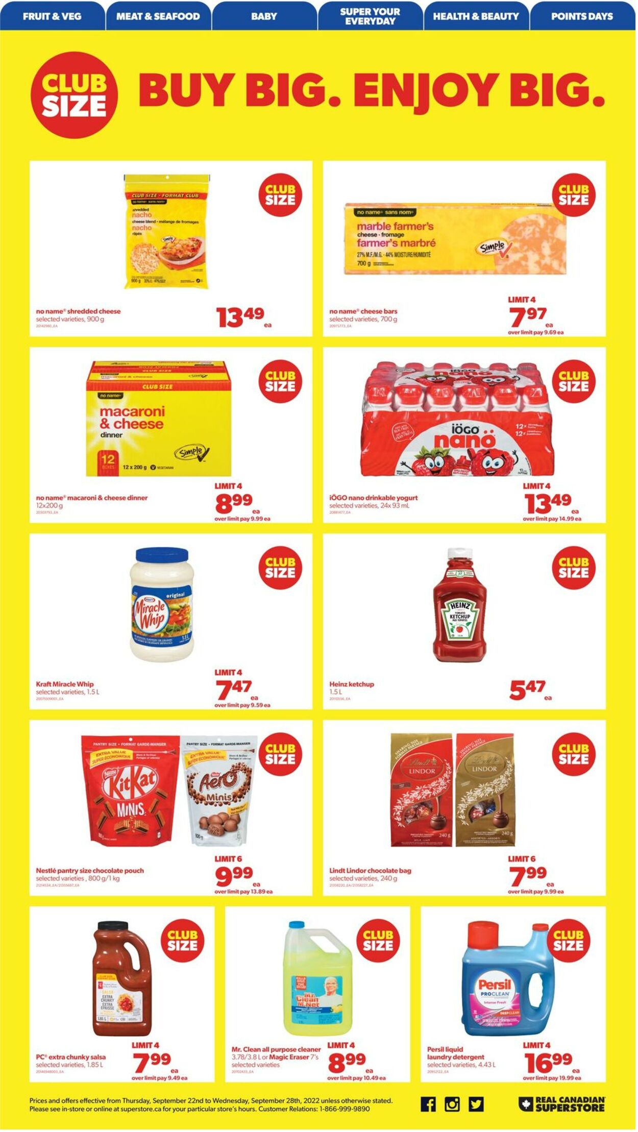 Flyer Real Canadian Superstore 22.09.2022 - 28.09.2022