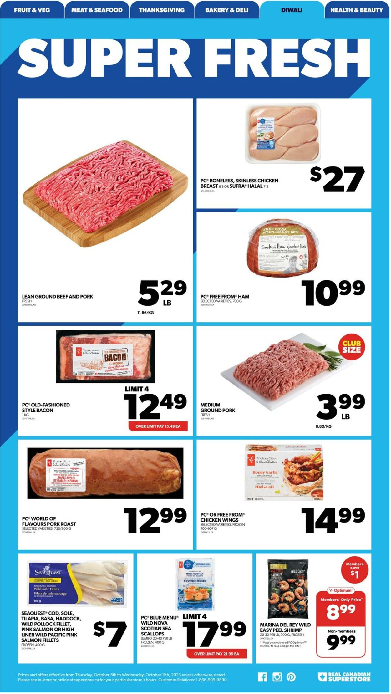 Flyer Real Canadian Superstore 05.10.2023 - 11.10.2023