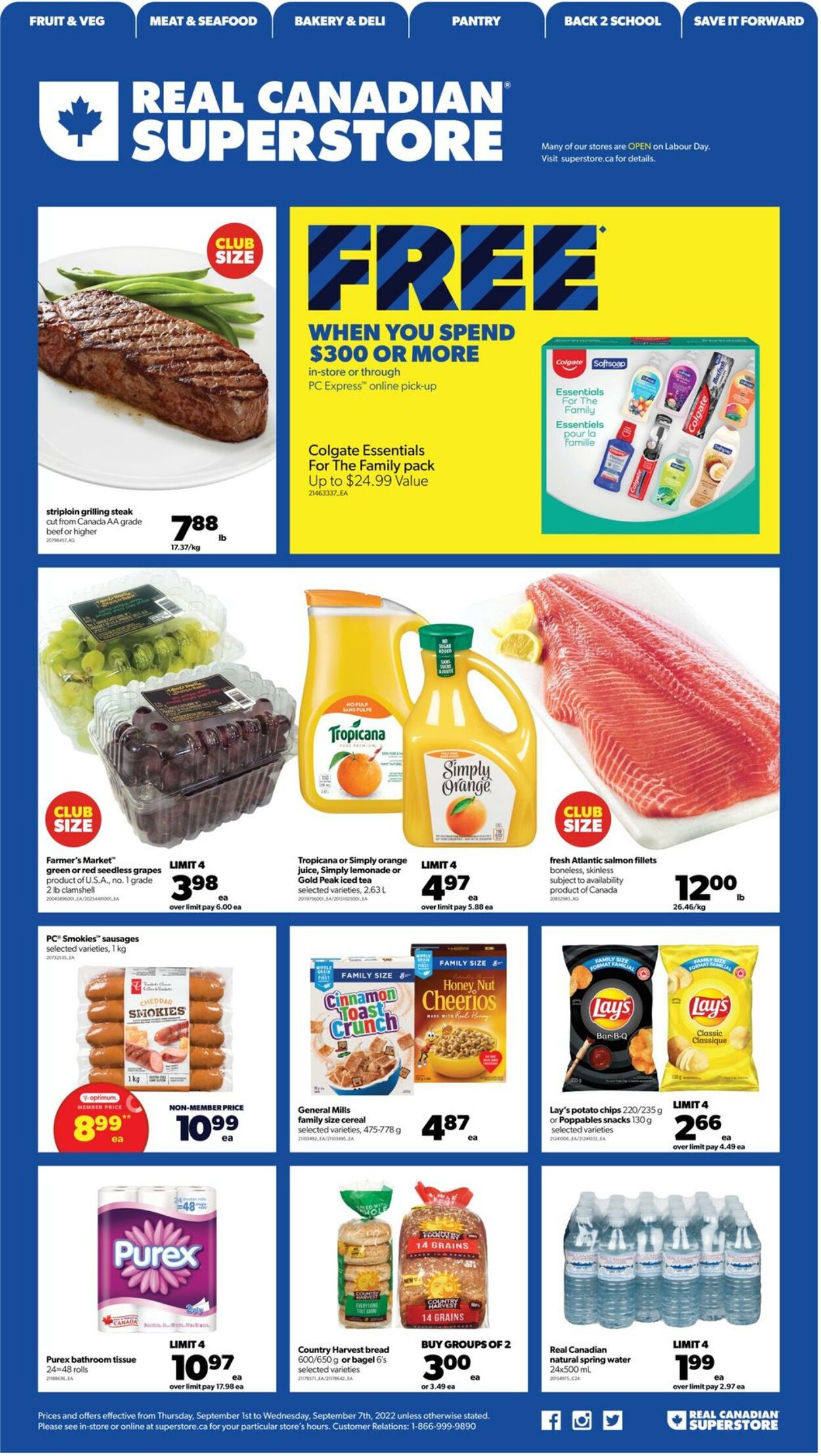Flyer Real Canadian Superstore 01.09.2022 - 07.09.2022