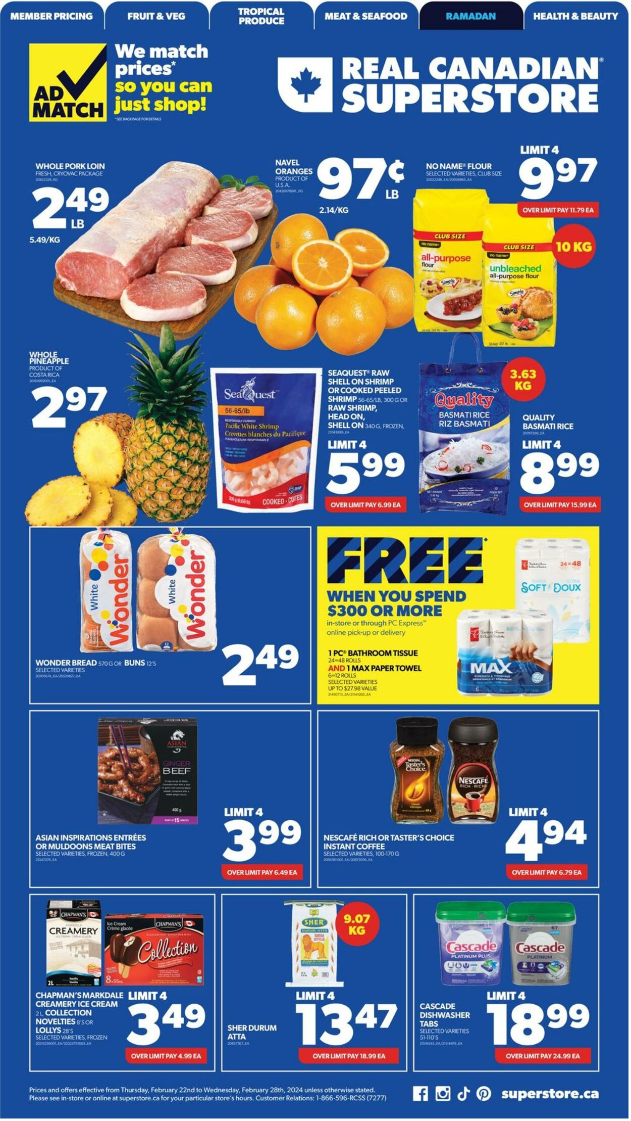 Flyer Real Canadian Superstore 22.02.2024 - 28.02.2024