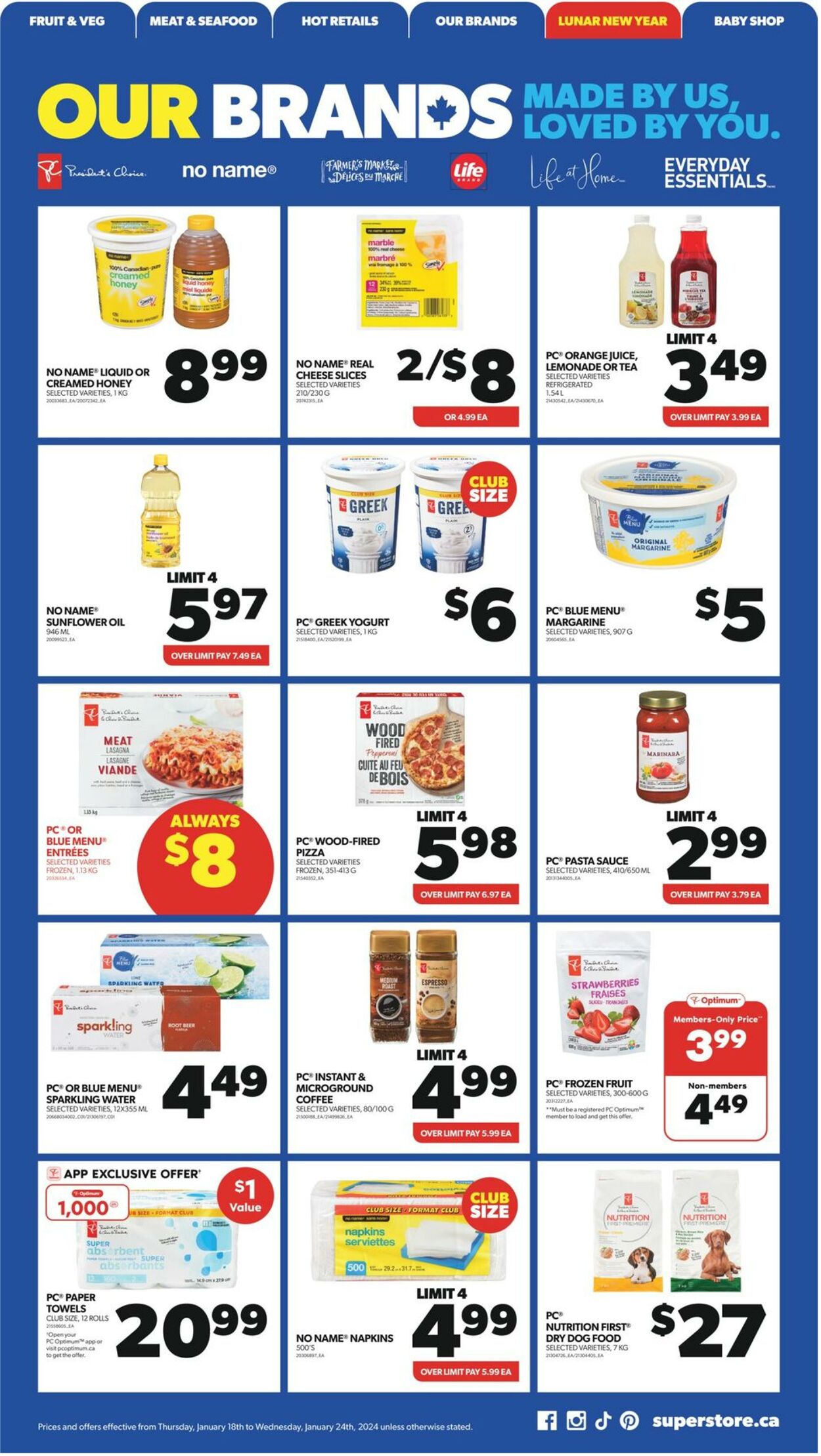 Flyer Real Canadian Superstore 18.01.2024 - 24.01.2024