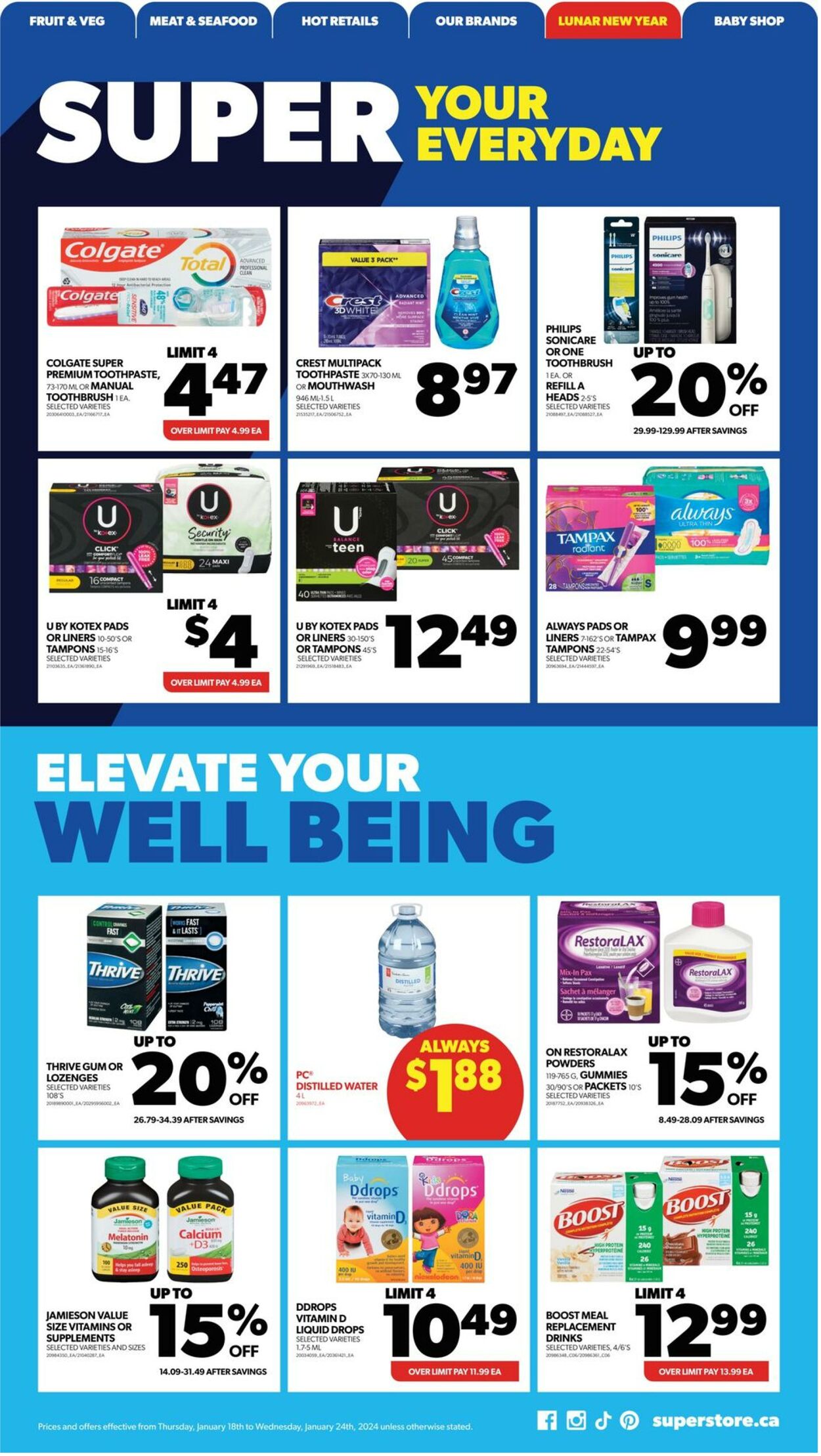 Flyer Real Canadian Superstore 18.01.2024 - 24.01.2024