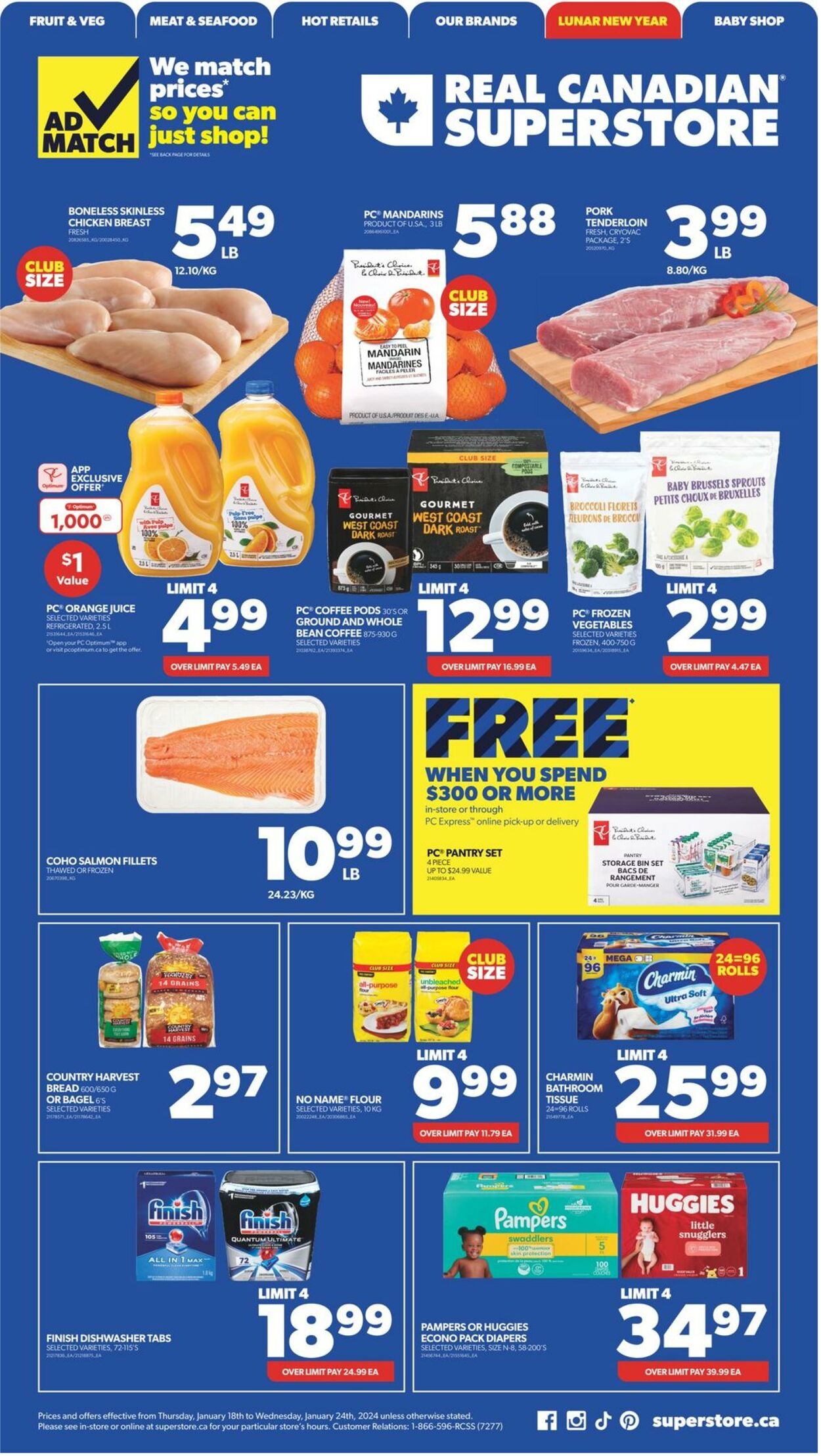 Flyer Real Canadian Superstore 18.01.2024 - 24.01.2024