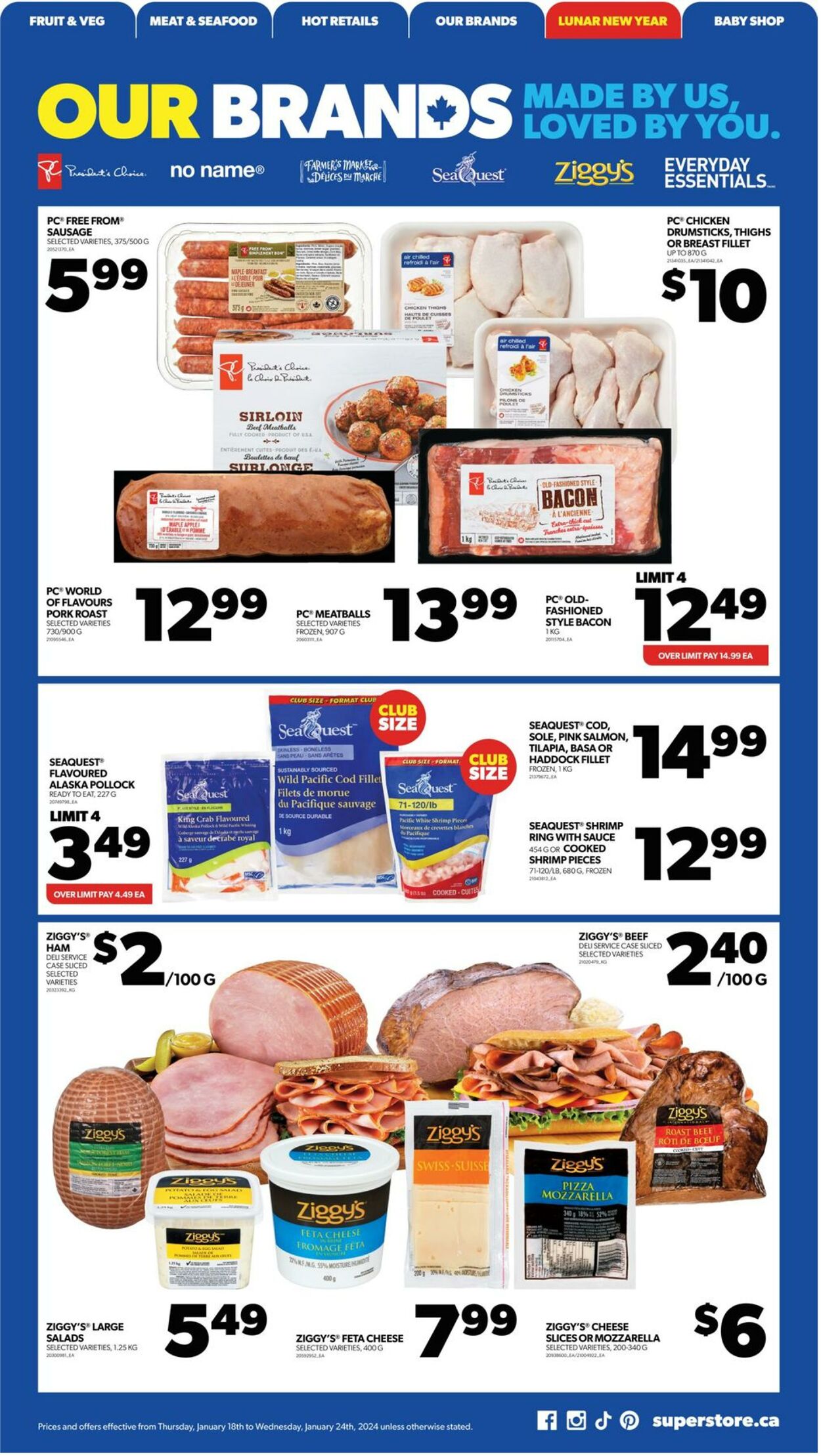 Flyer Real Canadian Superstore 18.01.2024 - 24.01.2024