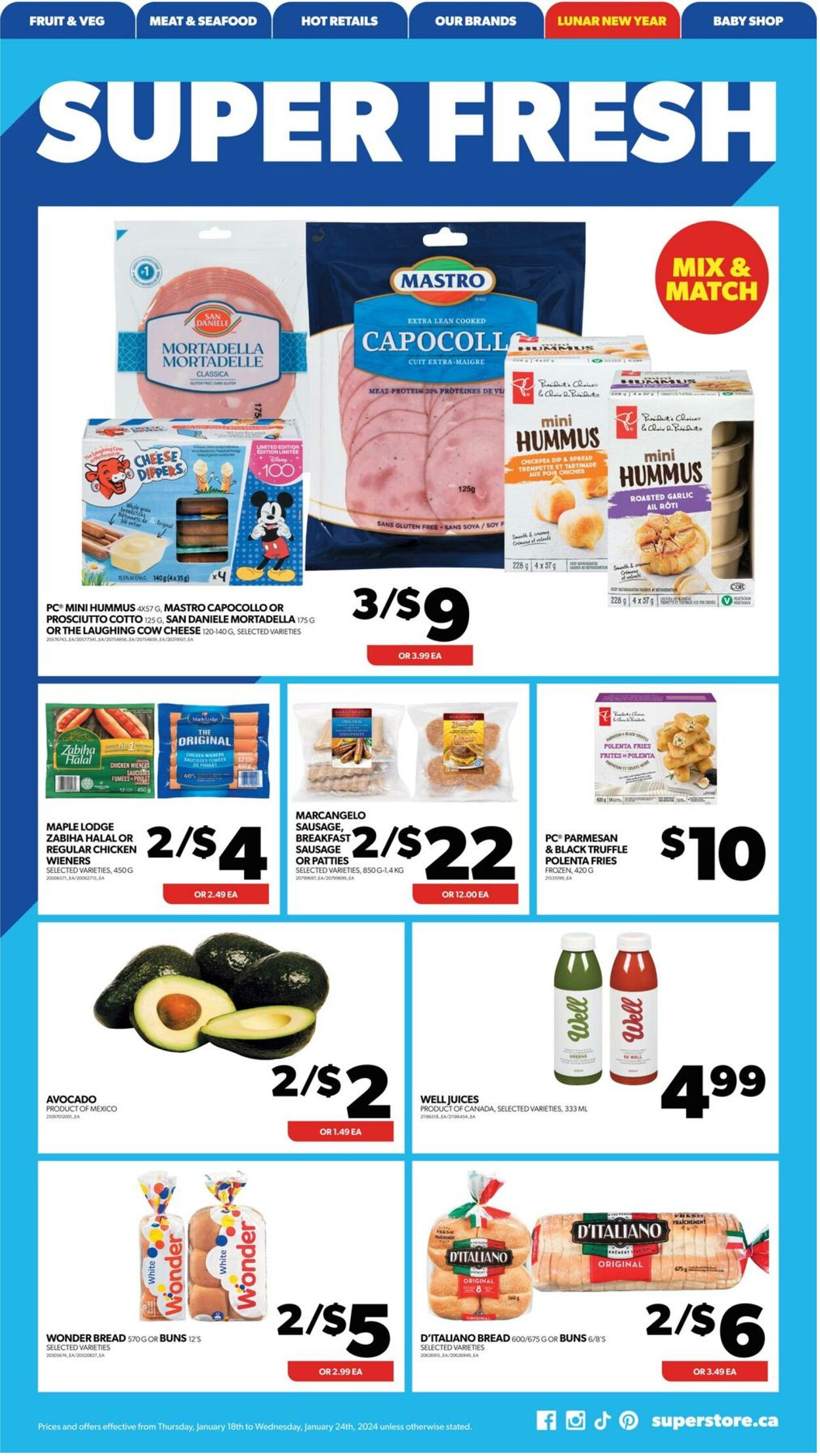 Flyer Real Canadian Superstore 18.01.2024 - 24.01.2024