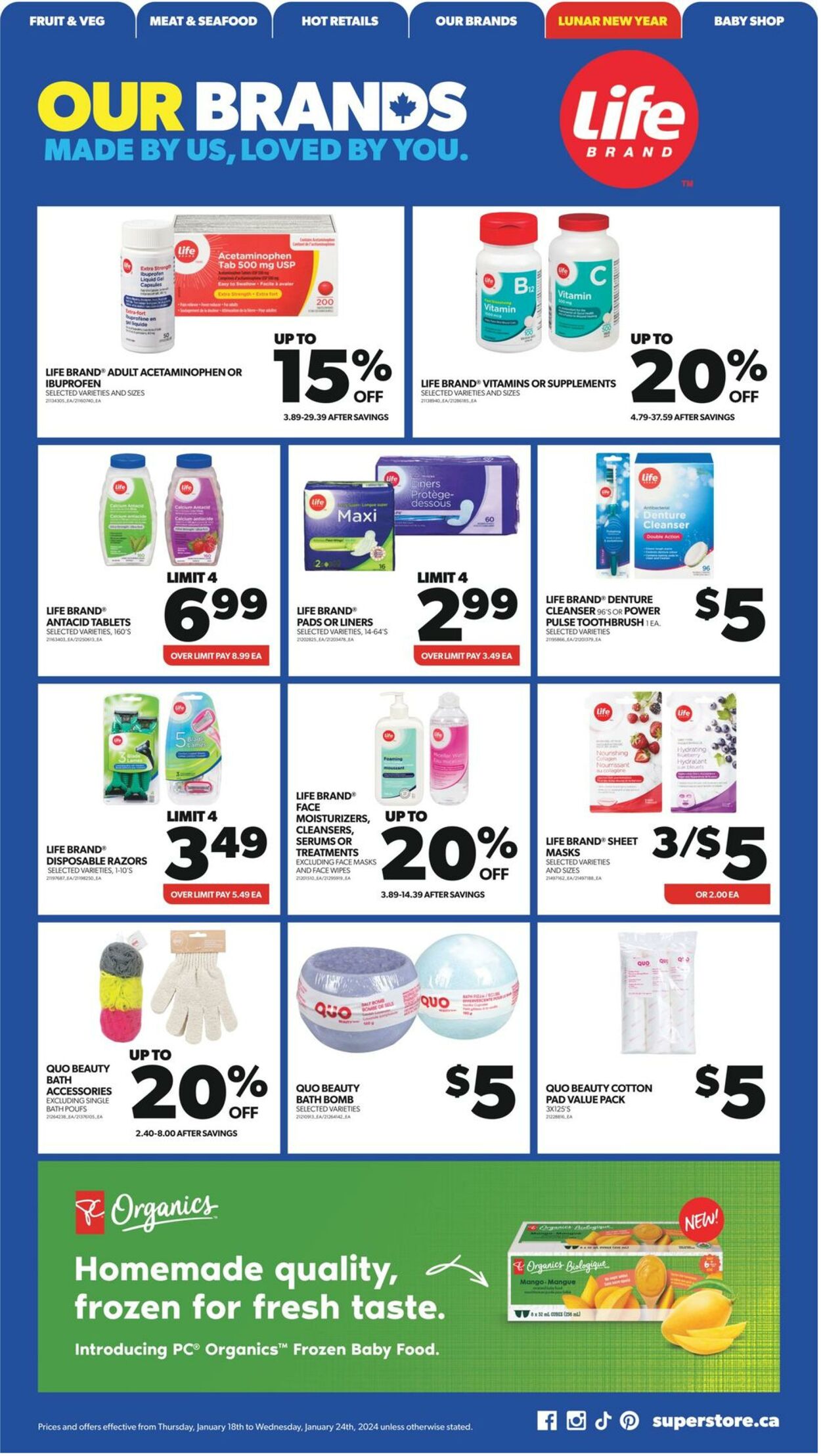 Flyer Real Canadian Superstore 18.01.2024 - 24.01.2024