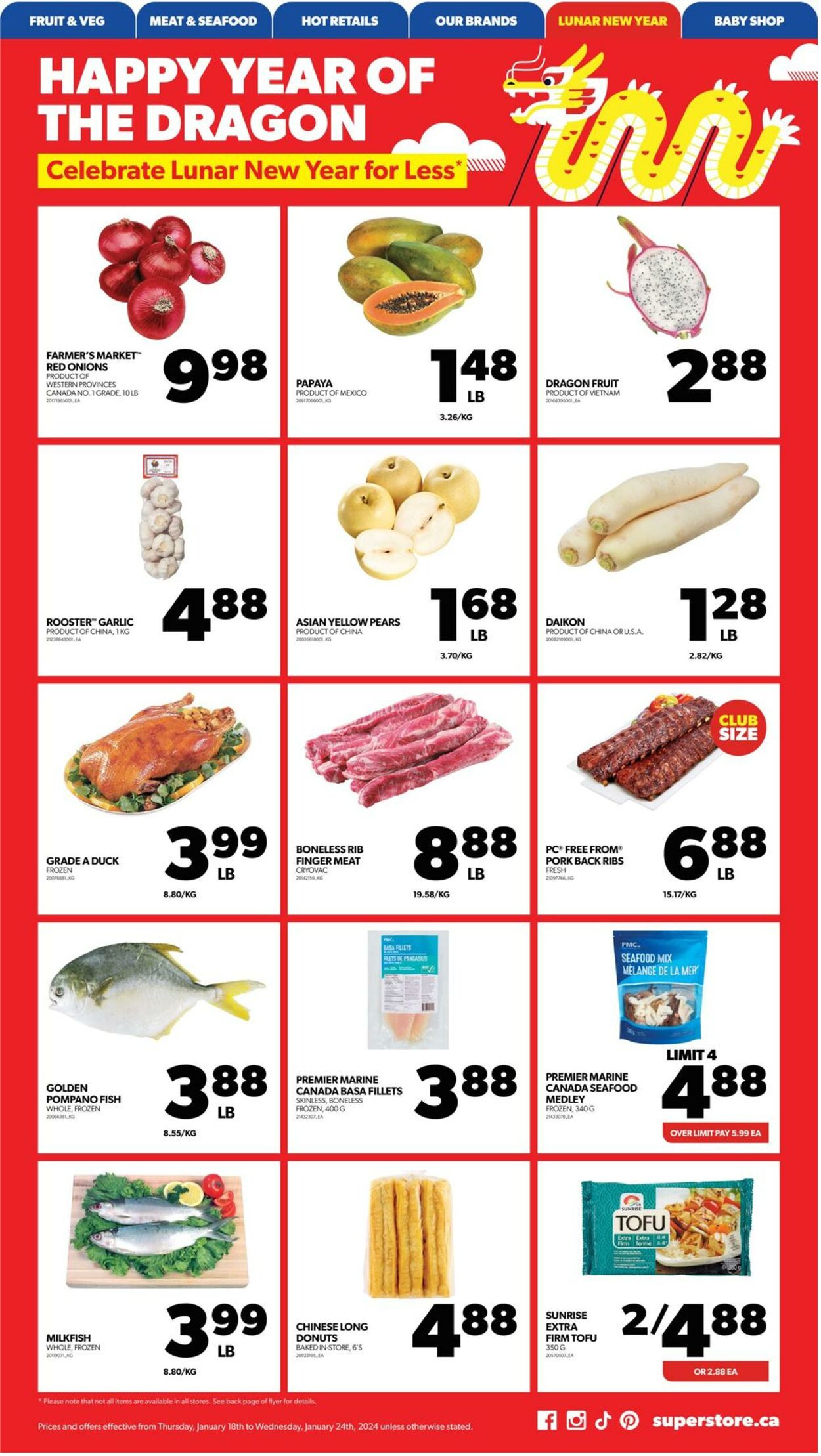 Flyer Real Canadian Superstore 18.01.2024 - 24.01.2024