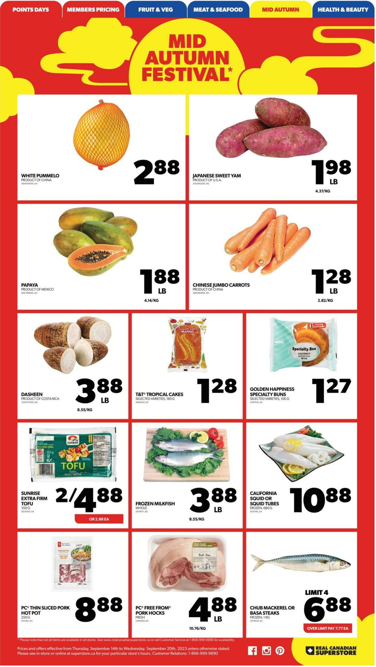 Flyer Real Canadian Superstore 14.09.2023 - 20.09.2023