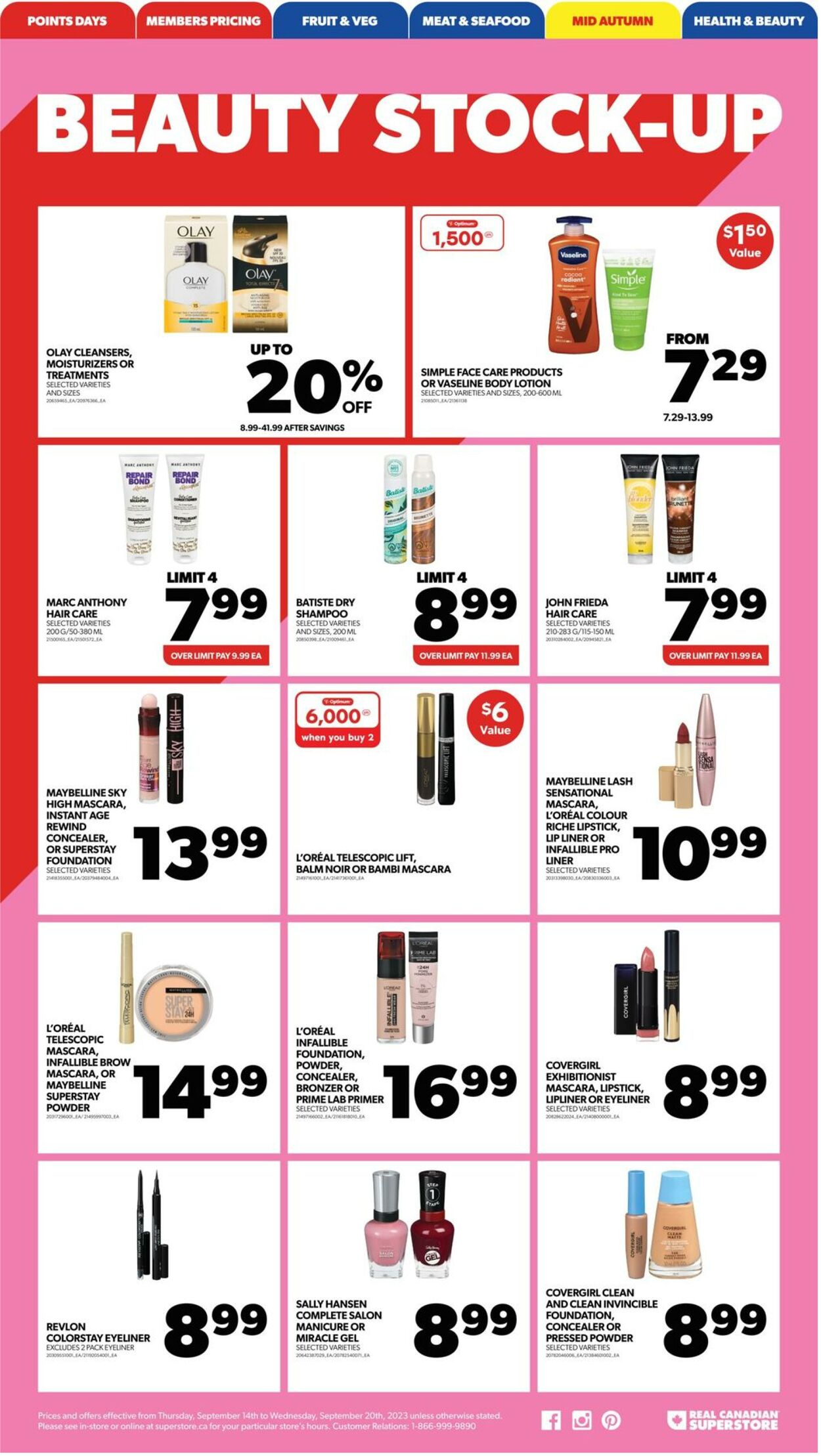 Flyer Real Canadian Superstore 14.09.2023 - 20.09.2023