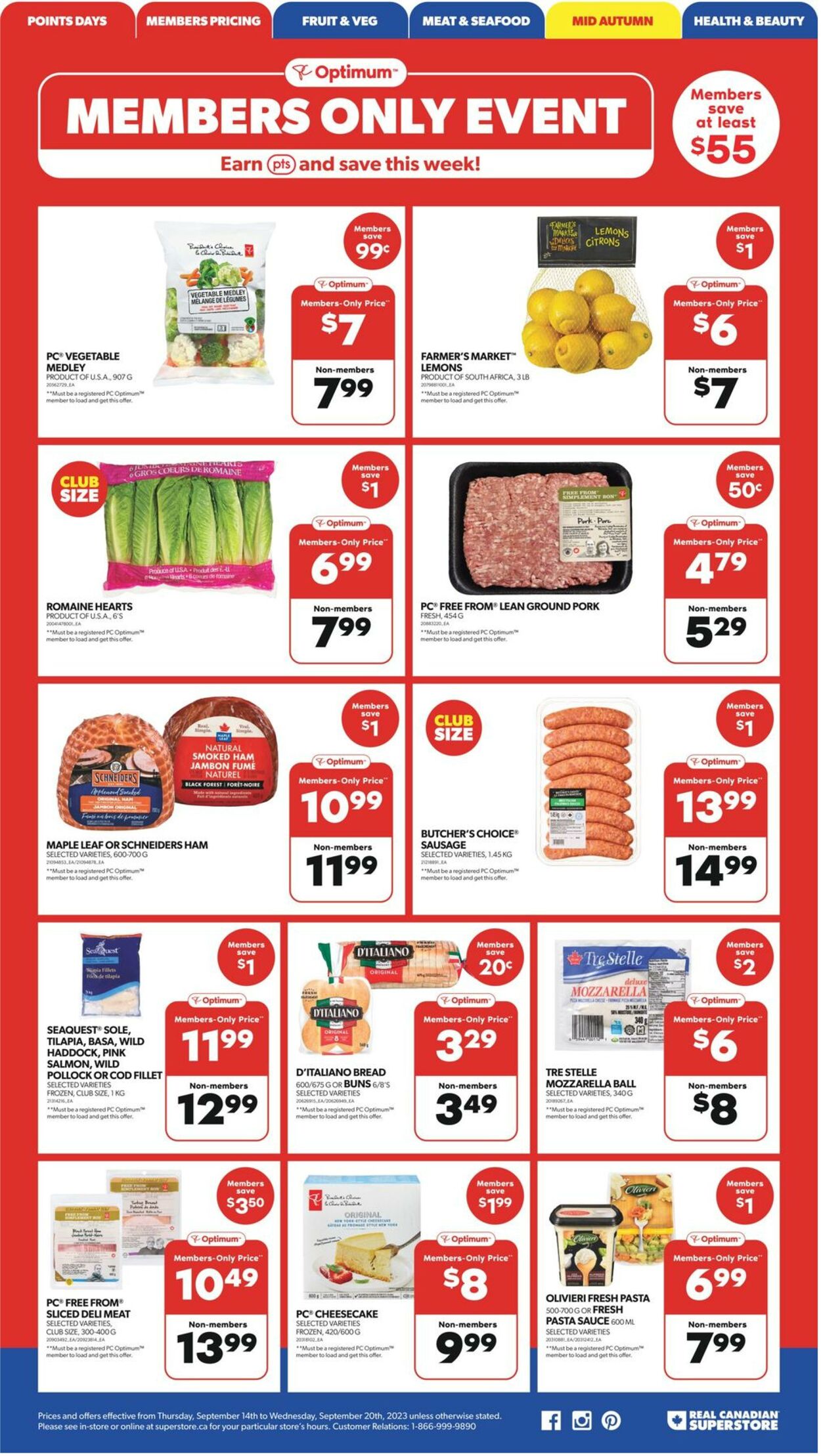 Flyer Real Canadian Superstore 14.09.2023 - 20.09.2023