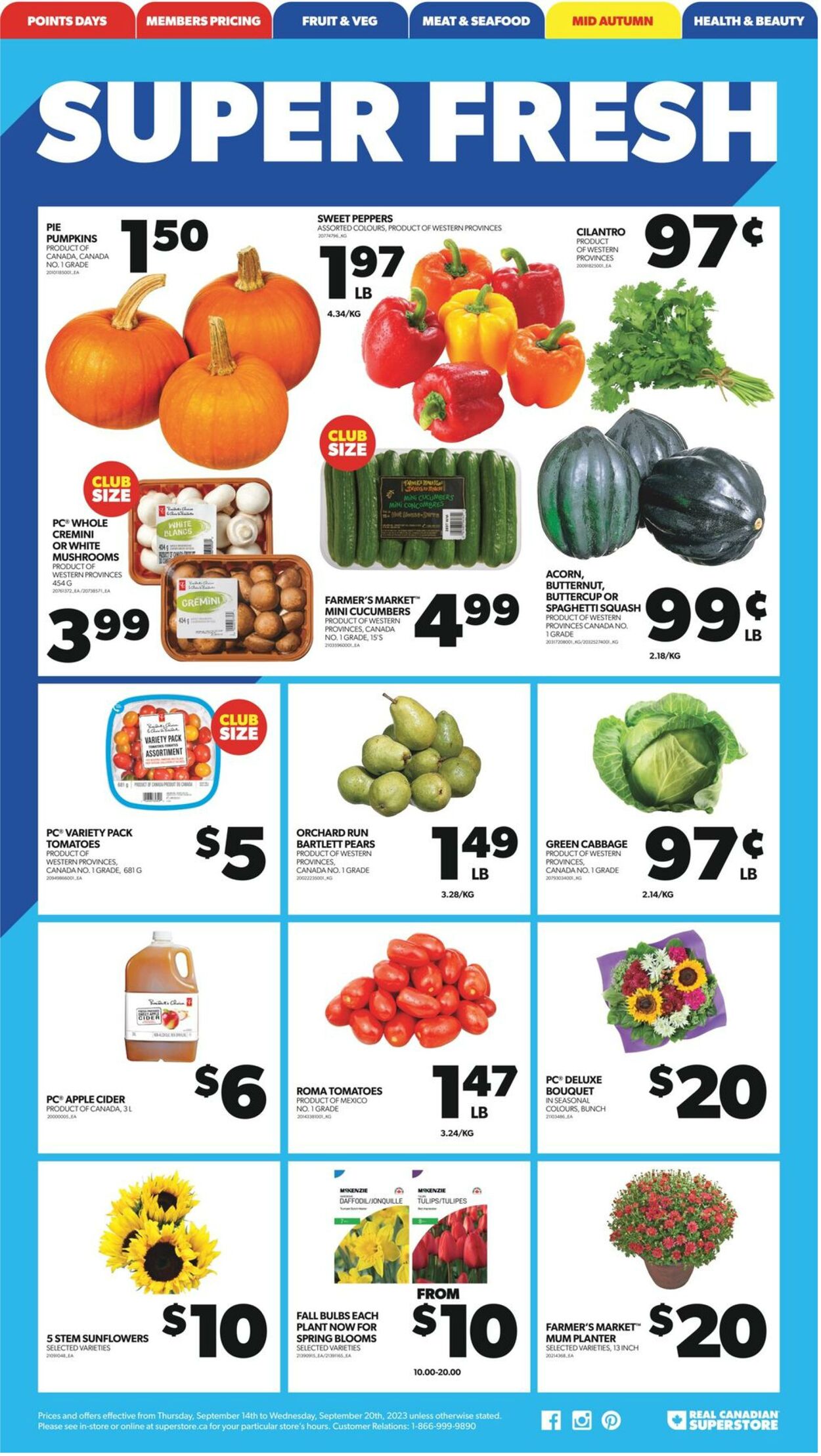 Flyer Real Canadian Superstore 14.09.2023 - 20.09.2023