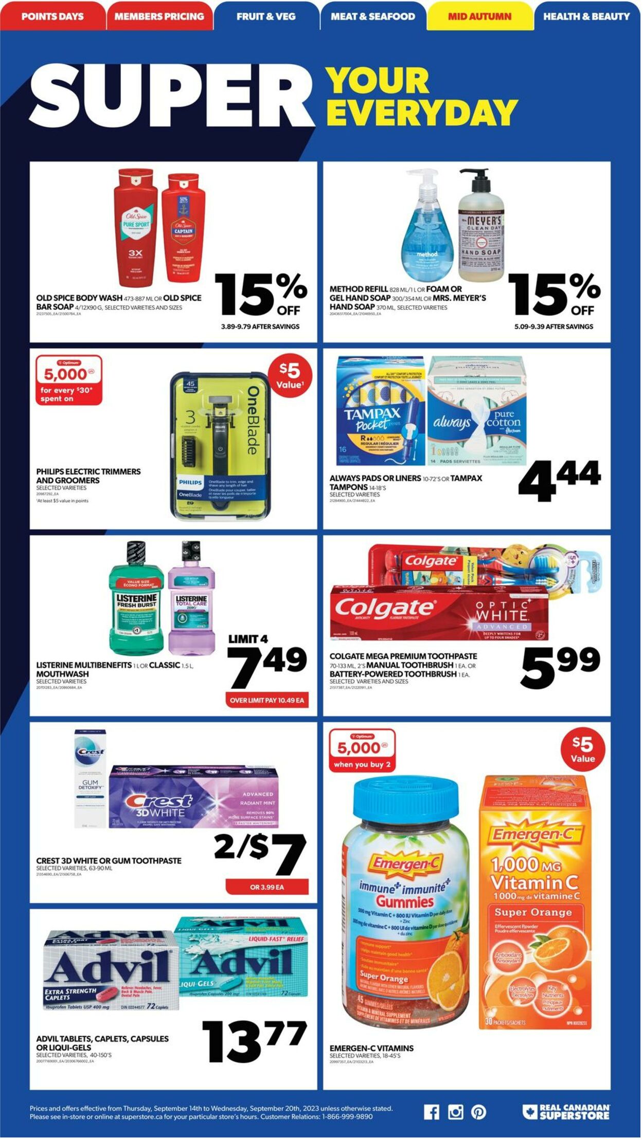 Flyer Real Canadian Superstore 14.09.2023 - 20.09.2023