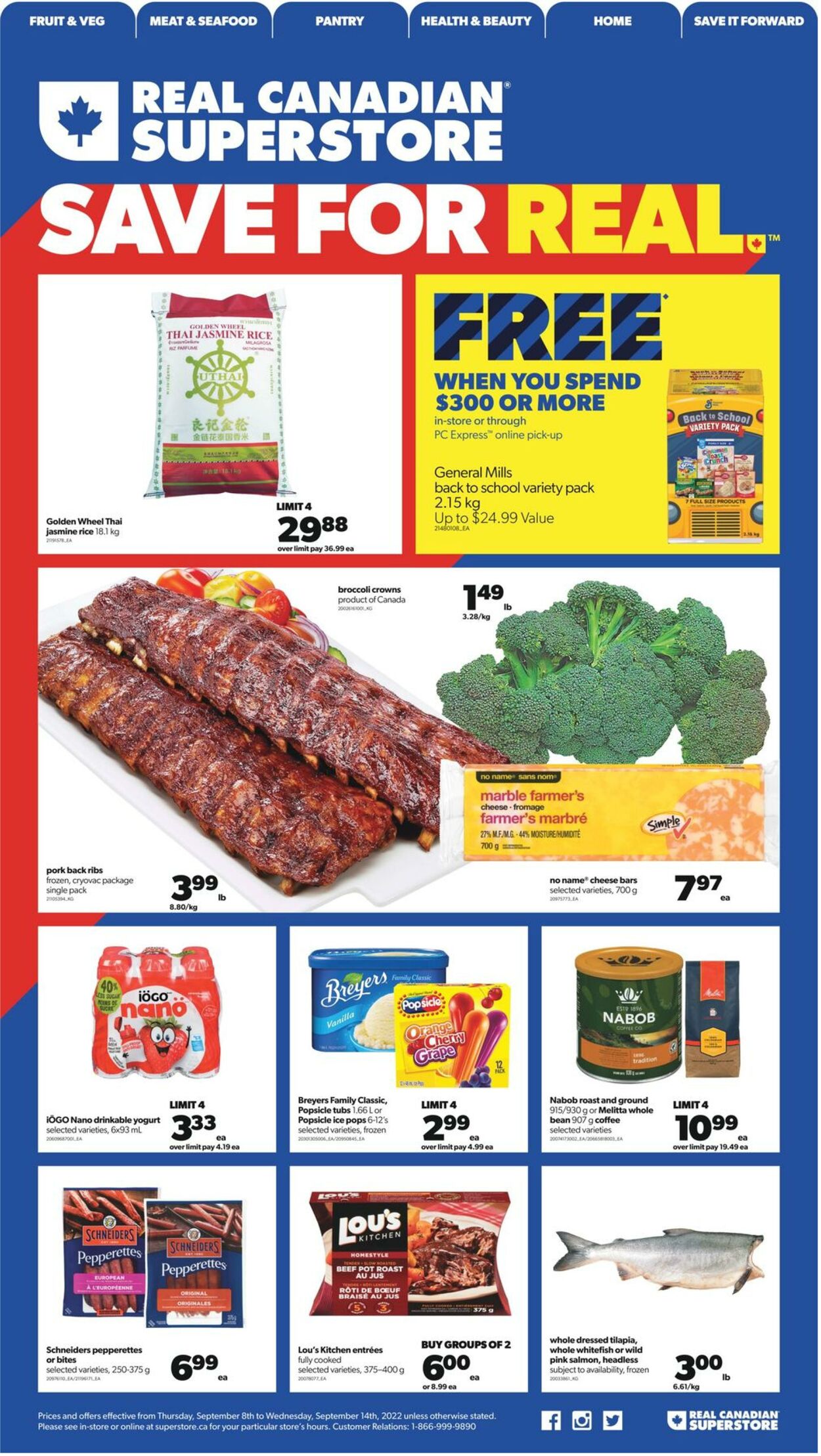 Flyer Real Canadian Superstore 08.09.2022 - 14.09.2022