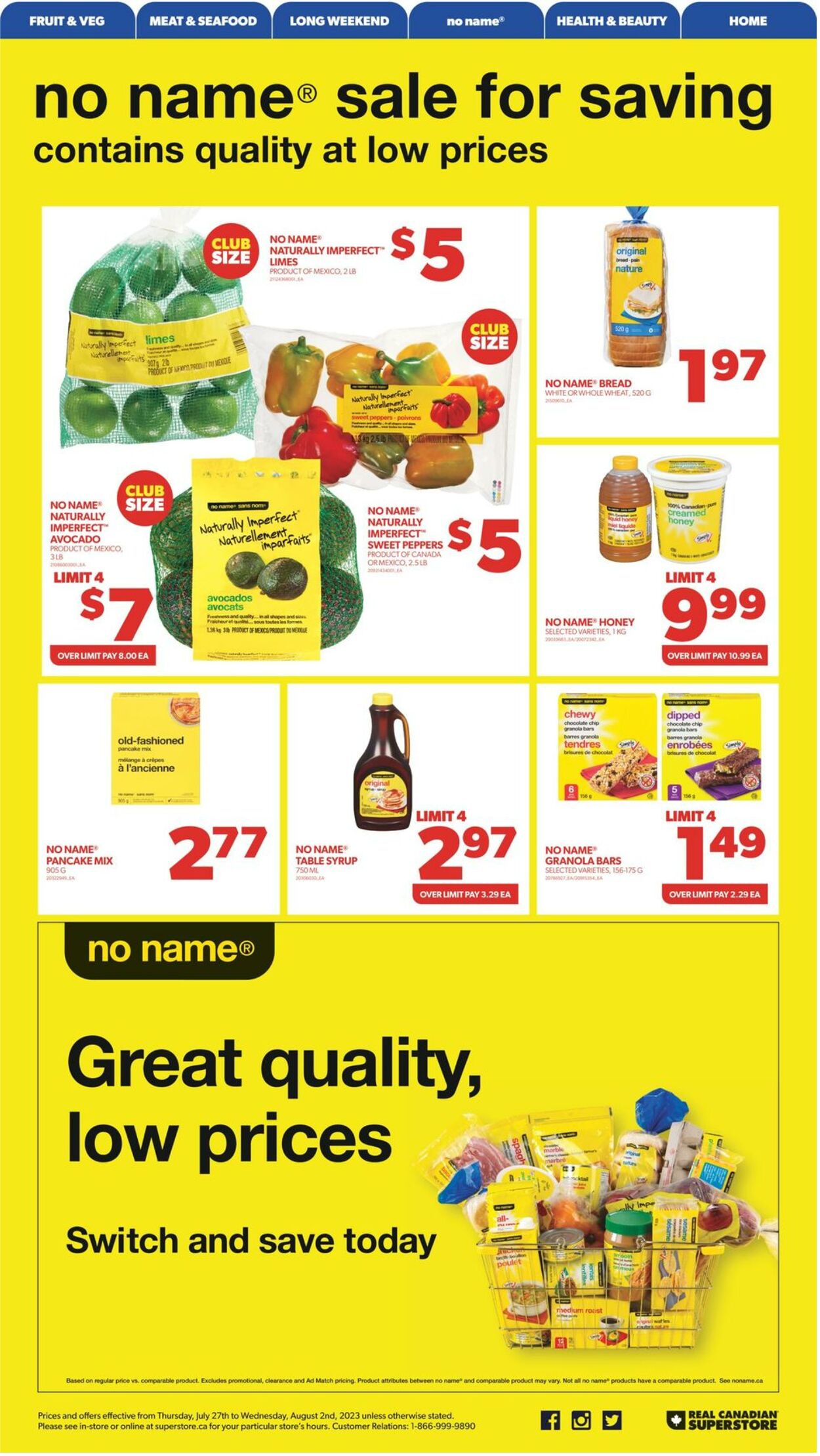 Flyer Real Canadian Superstore 27.07.2023 - 02.08.2023