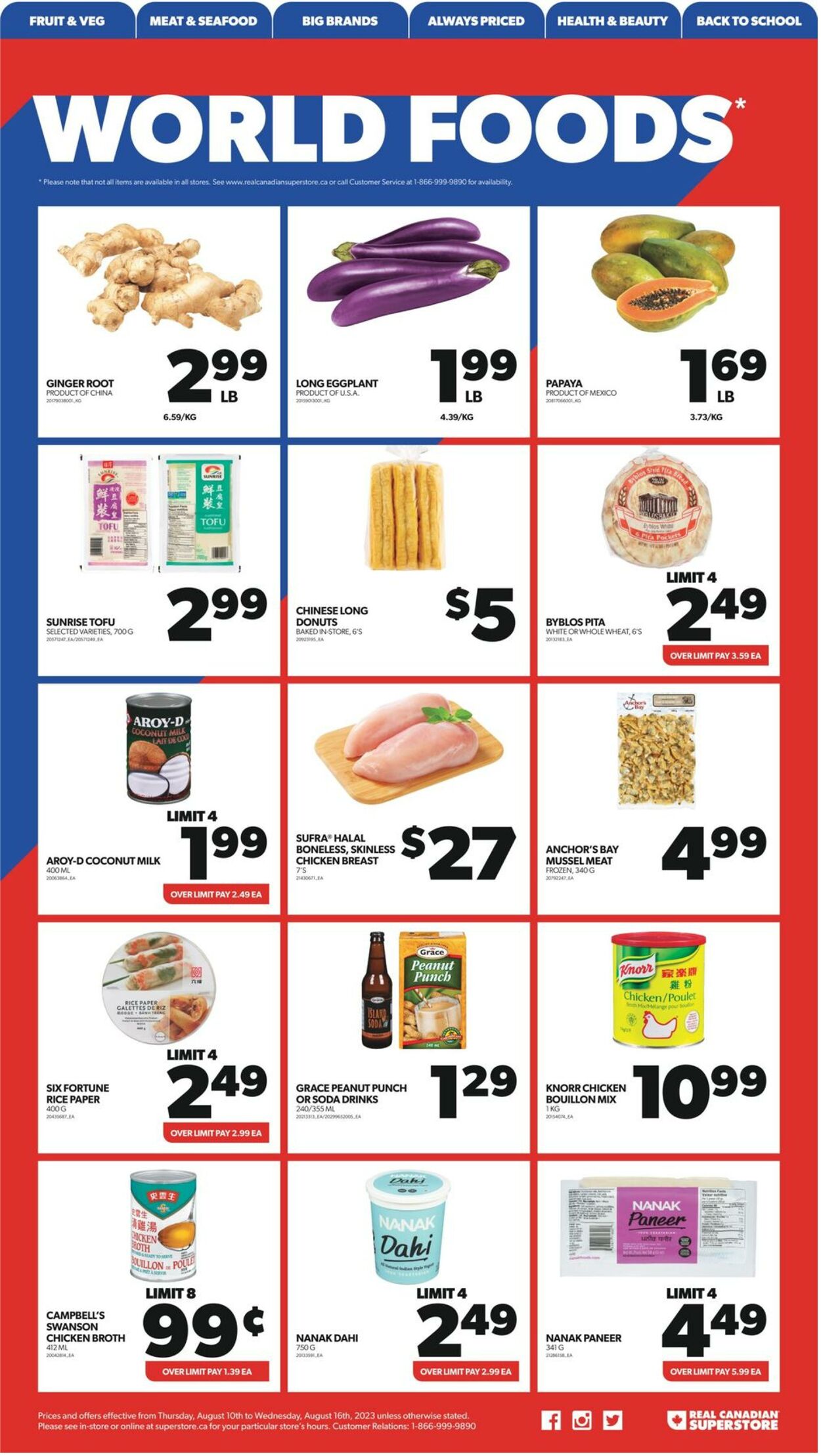 Flyer Real Canadian Superstore 10.08.2023 - 16.08.2023