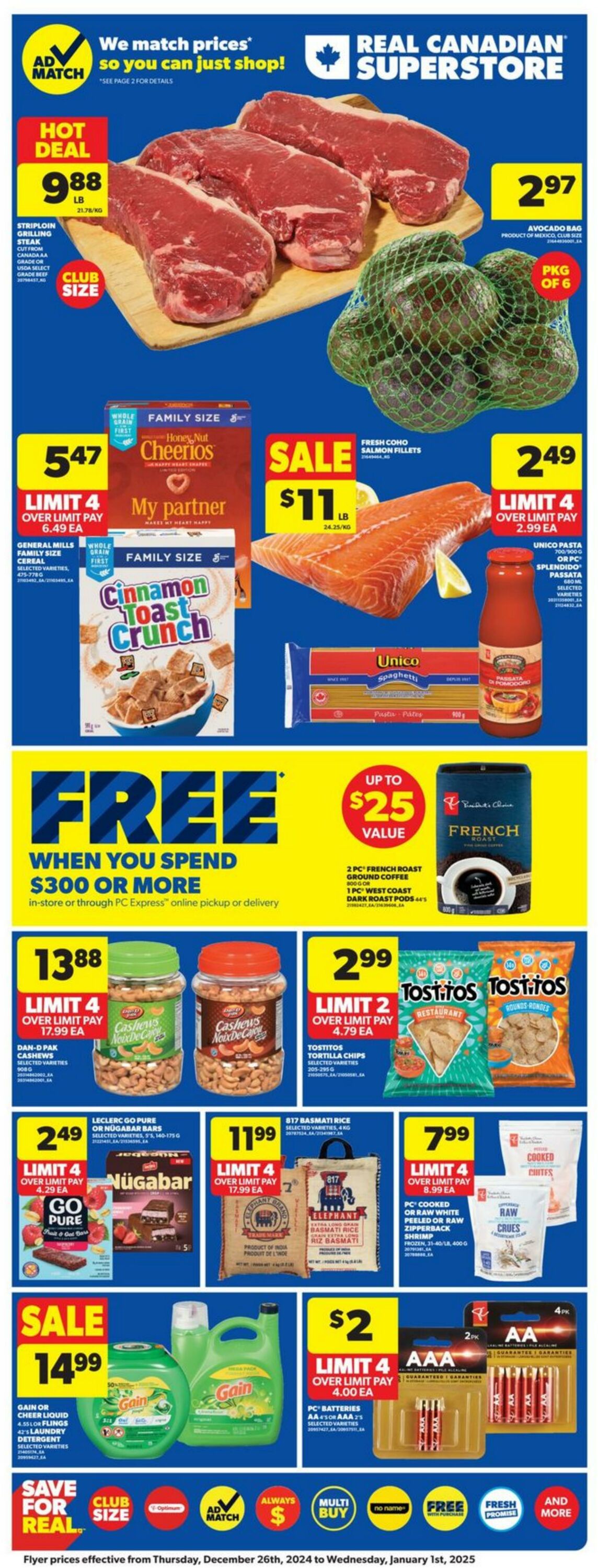 Flyer Real Canadian Superstore 26.12.2024 - 02.01.2025