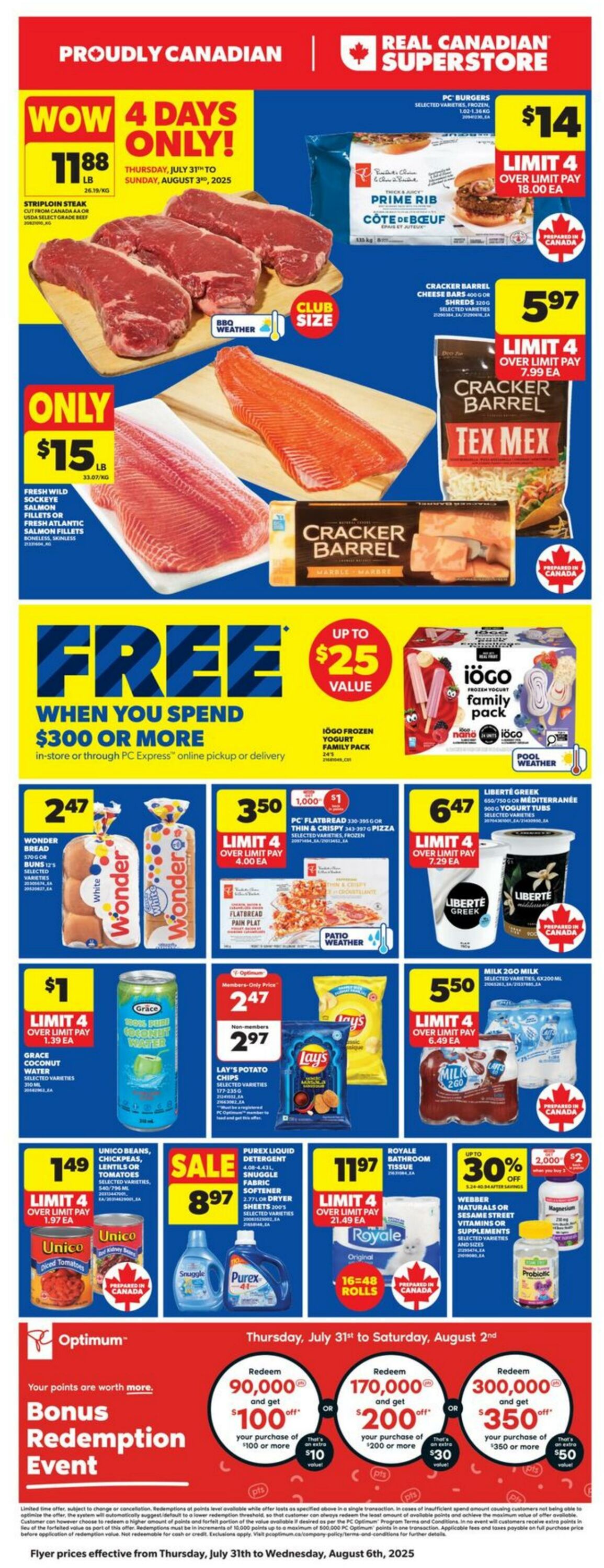 Flyer Real Canadian Superstore 31.07.2025 - 06.08.2025