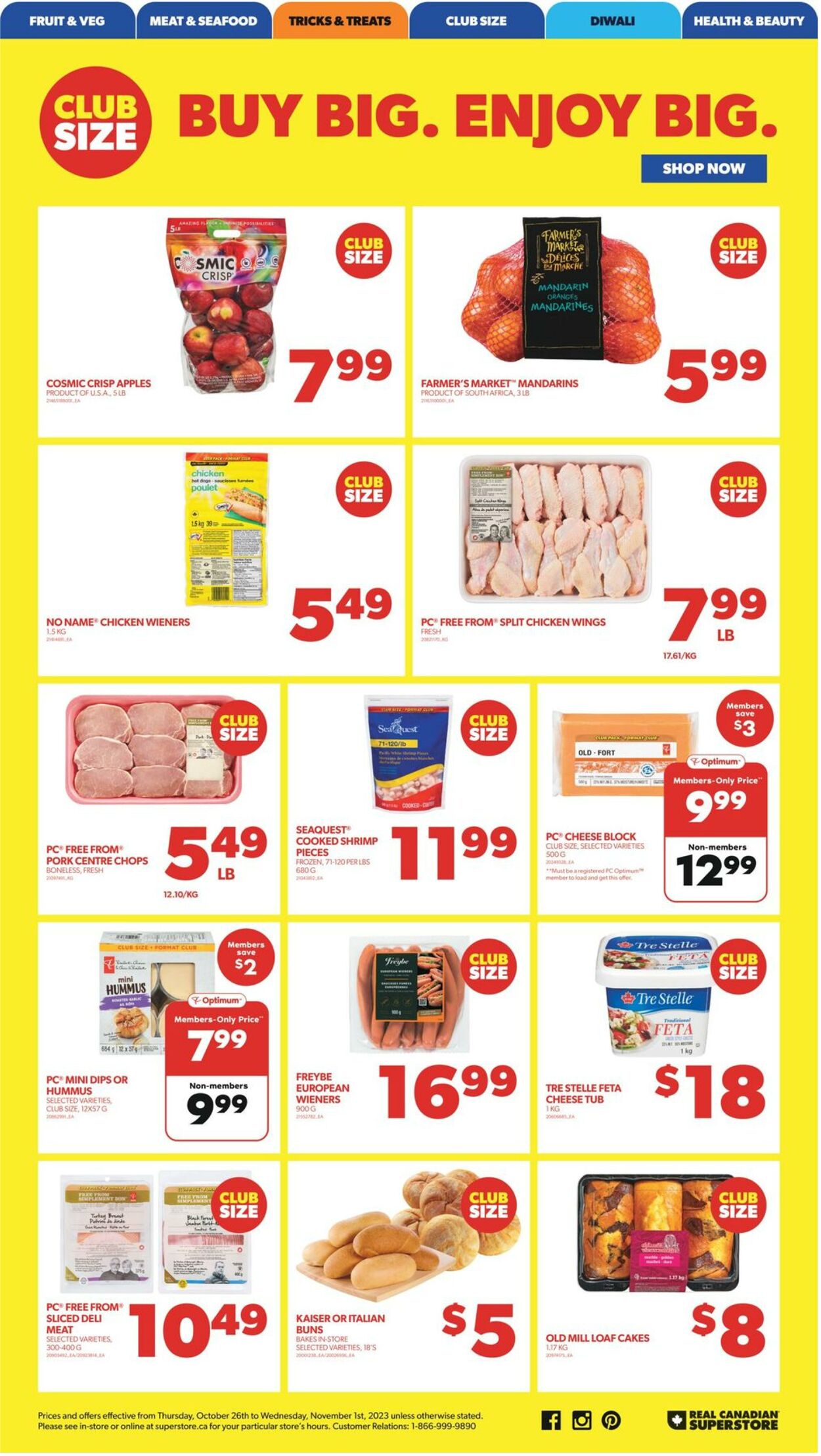 Flyer Real Canadian Superstore 26.10.2023 - 01.11.2023