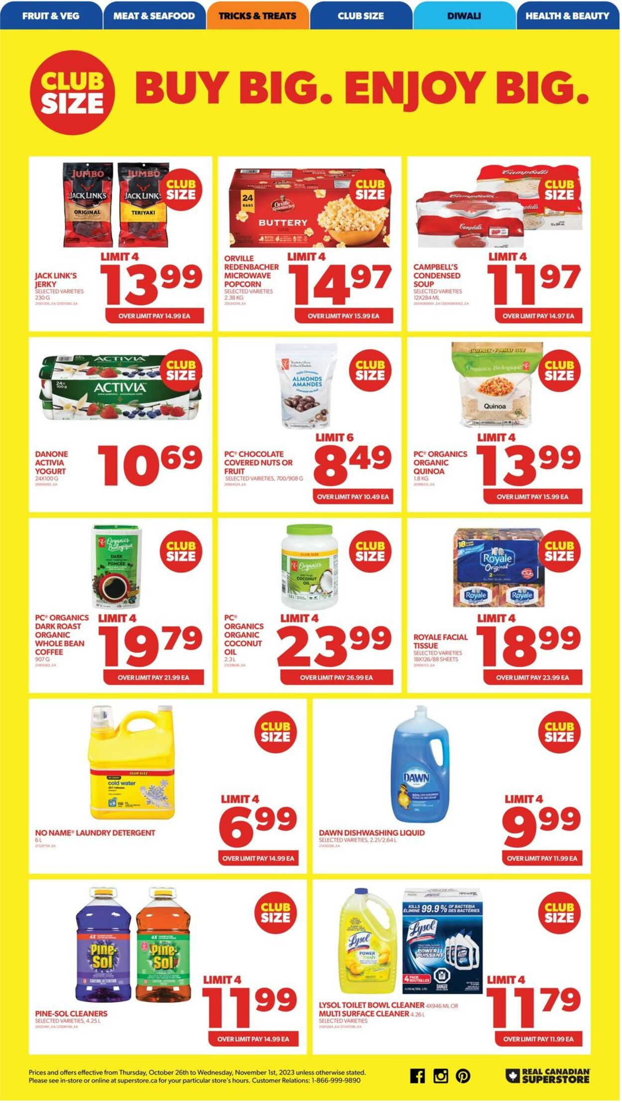 Flyer Real Canadian Superstore 26.10.2023 - 01.11.2023