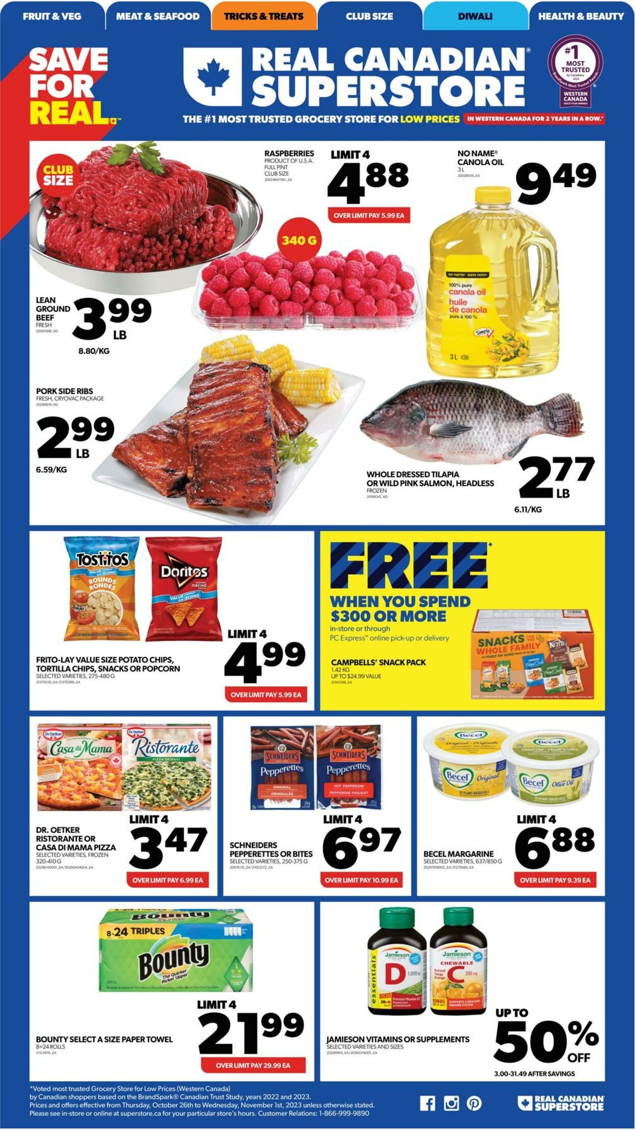 Flyer Real Canadian Superstore 26.10.2023 - 01.11.2023