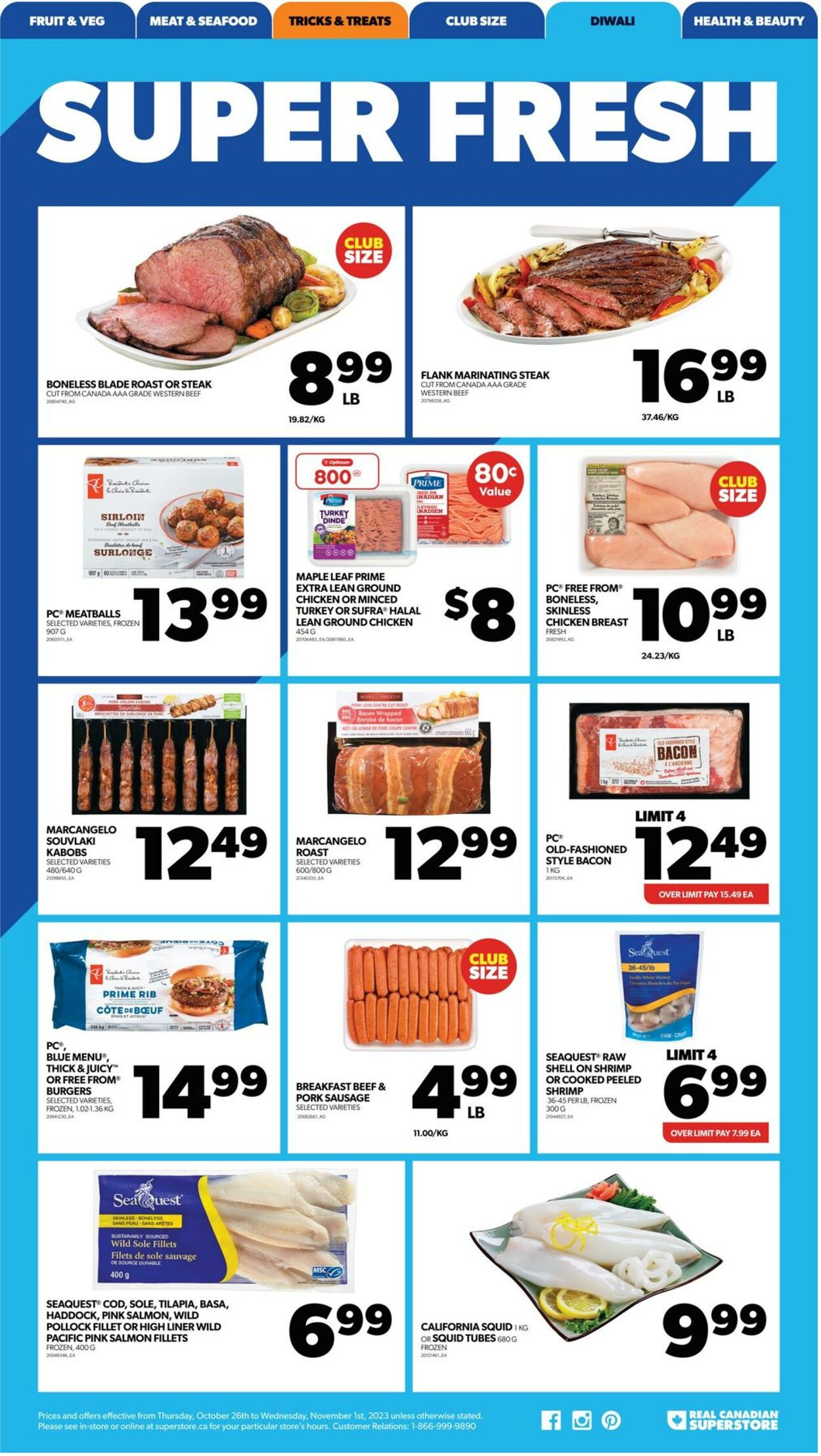 Flyer Real Canadian Superstore 26.10.2023 - 01.11.2023