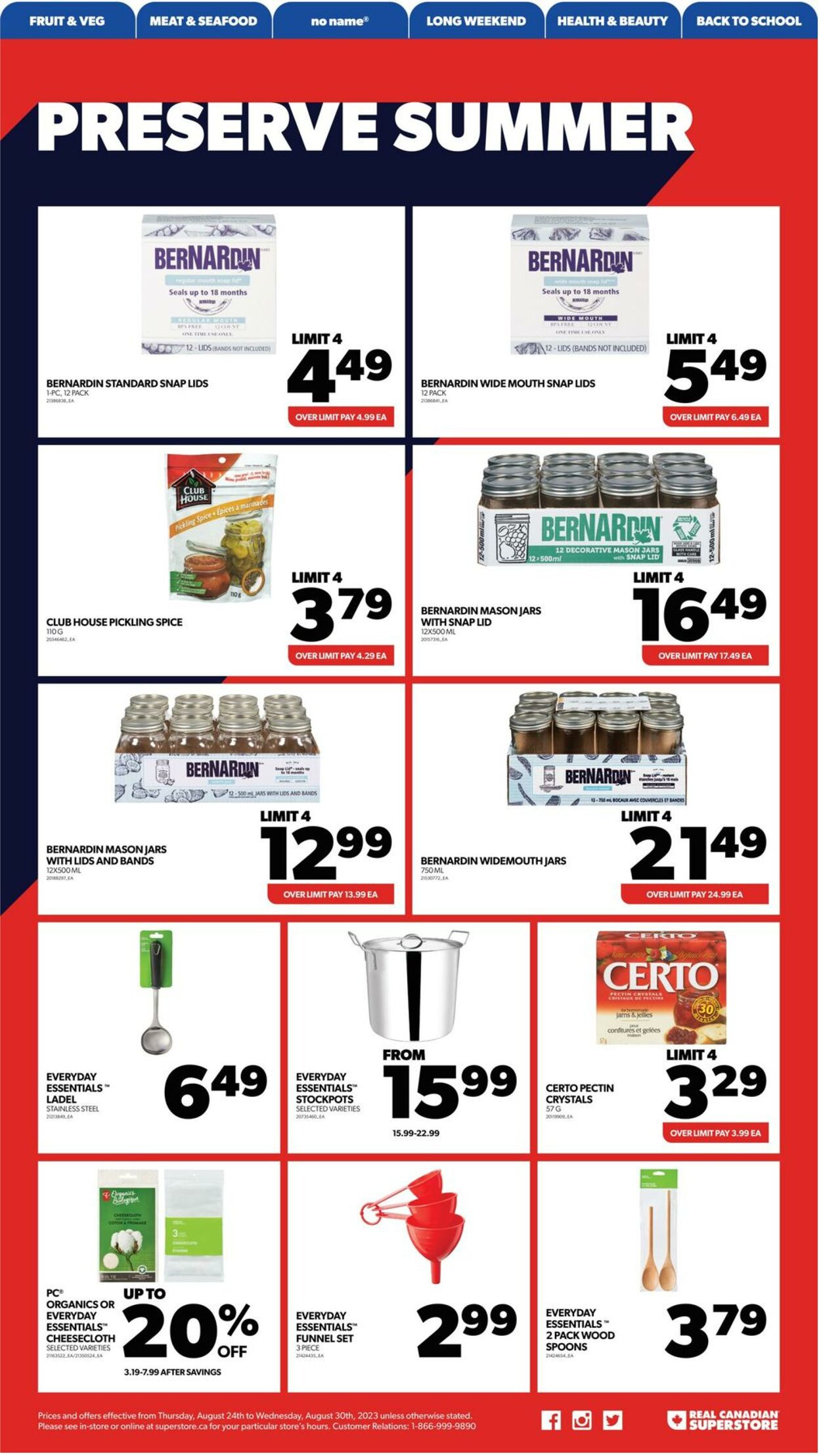 Flyer Real Canadian Superstore 24.08.2023 - 30.08.2023