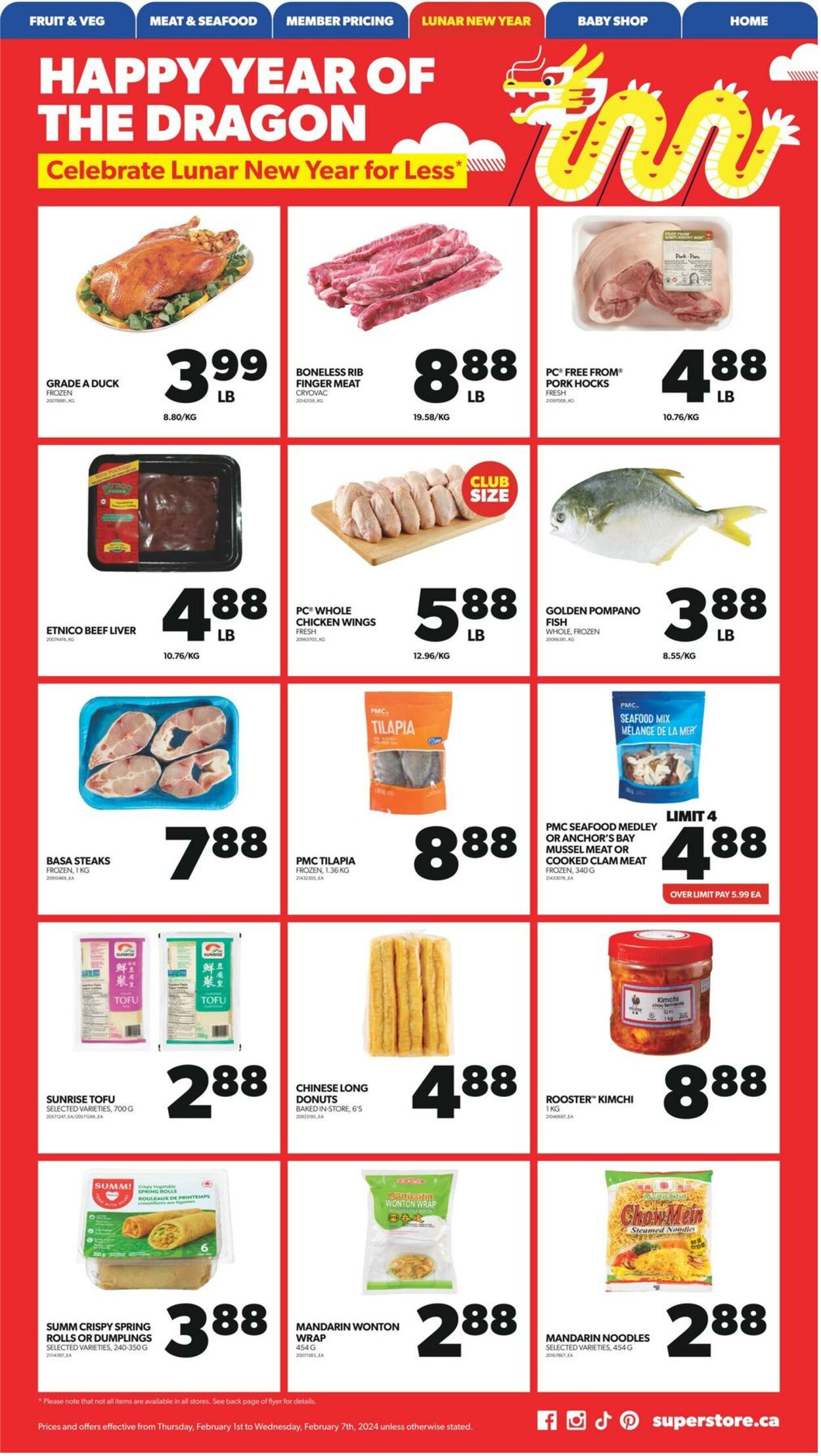 Flyer Real Canadian Superstore 01.02.2024 - 07.02.2024