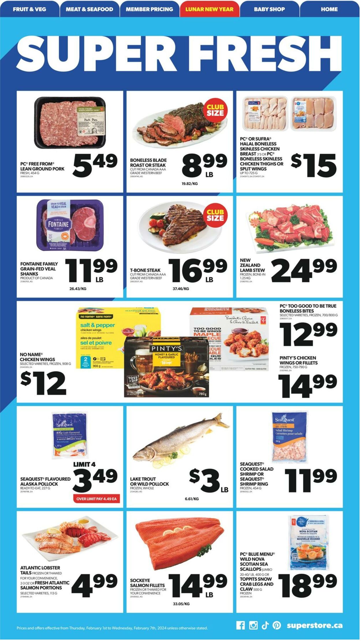 Flyer Real Canadian Superstore 01.02.2024 - 07.02.2024