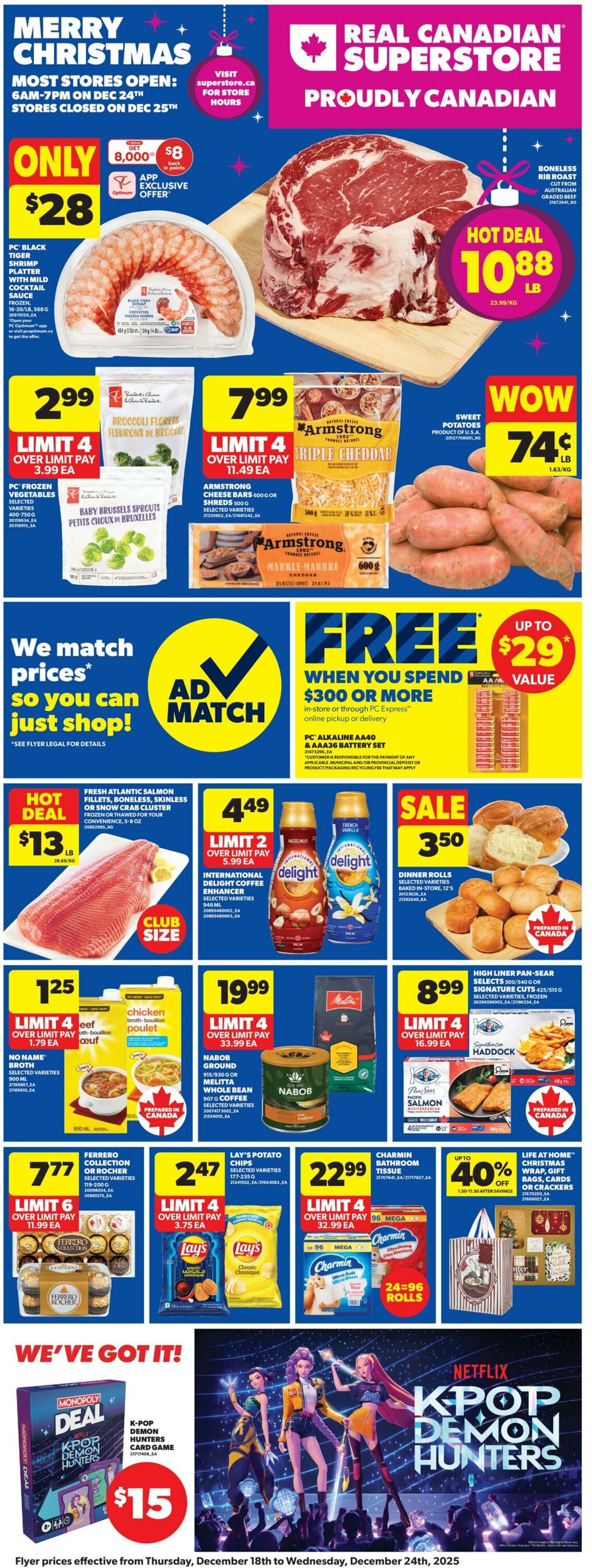 Flyer Real Canadian Superstore 18.12.2025 - 24.12.2025