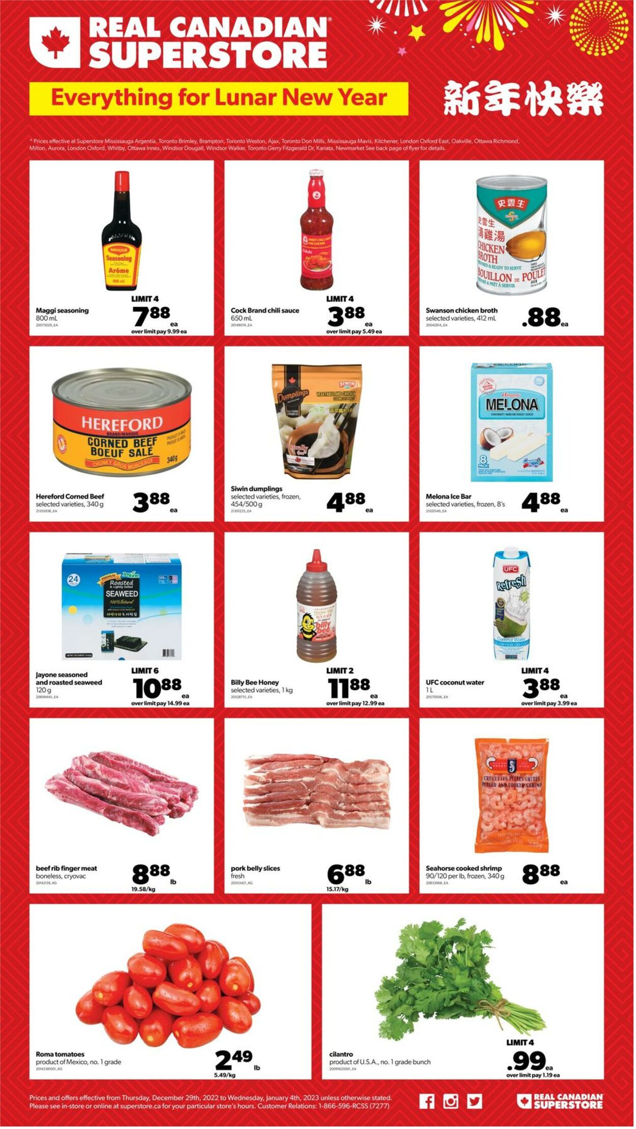 Flyer Real Canadian Superstore 29.12.2022 - 04.01.2023