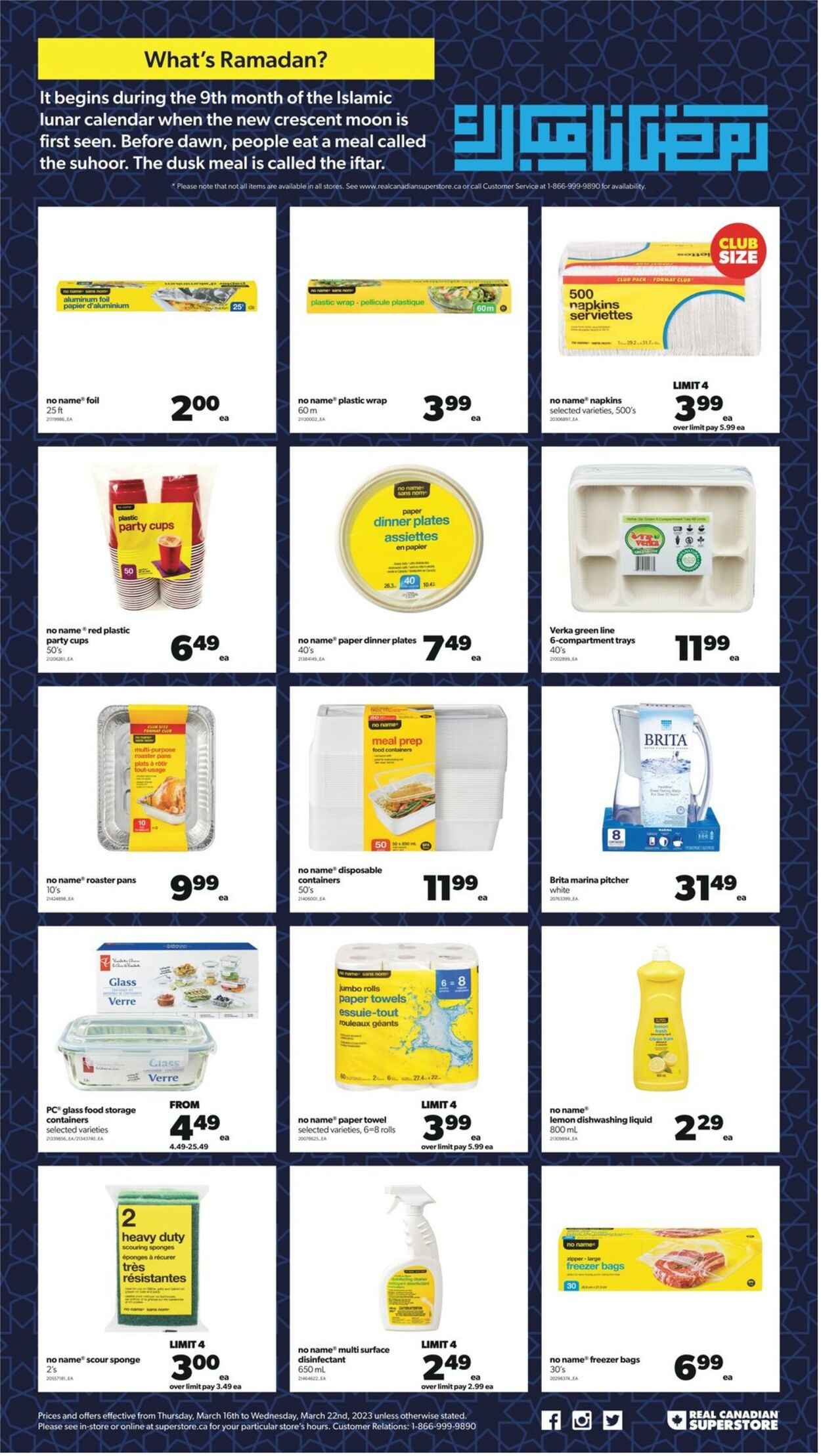 Flyer Real Canadian Superstore 16.03.2023 - 22.03.2023