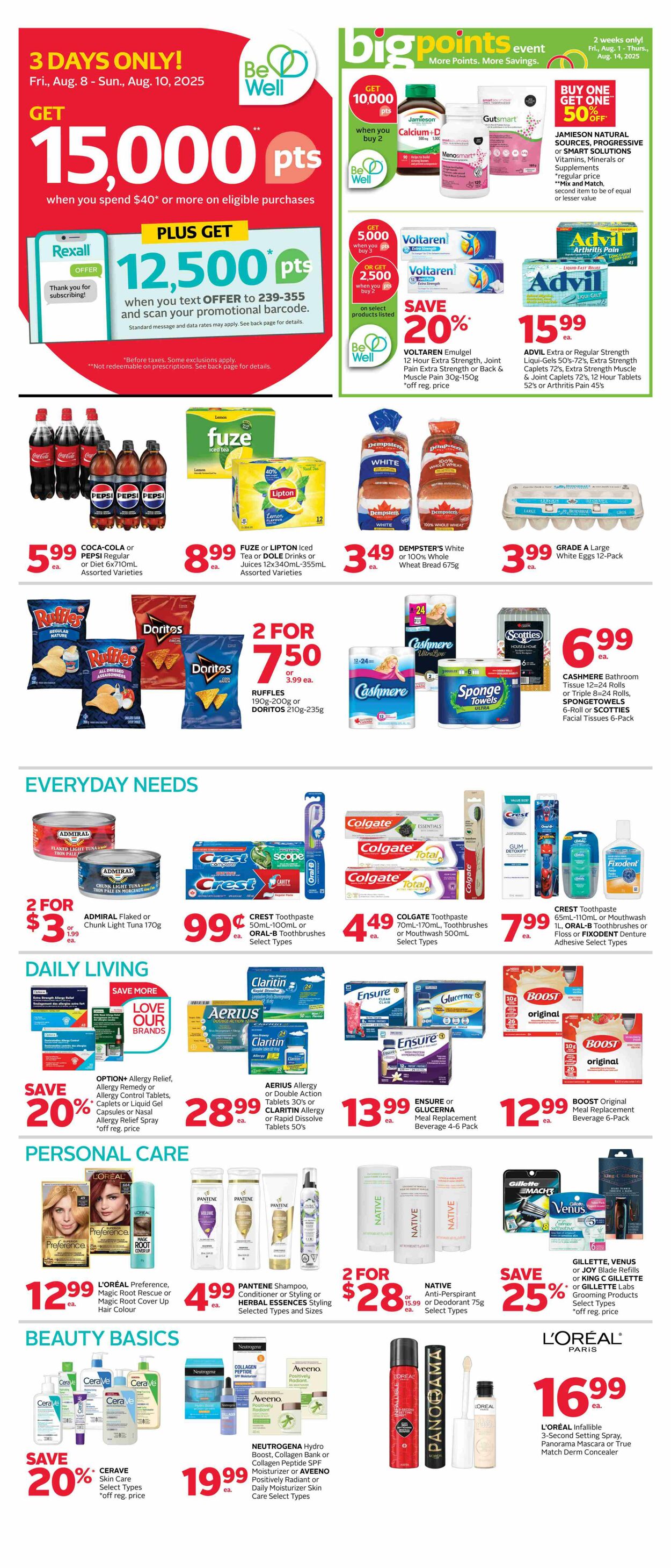 Flyer Rexall 08.08.2025 - 14.08.2025
