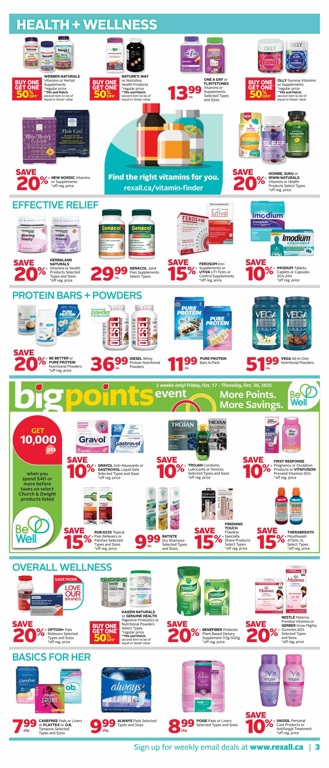 Flyer Rexall 17.10.2025 - 23.10.2025