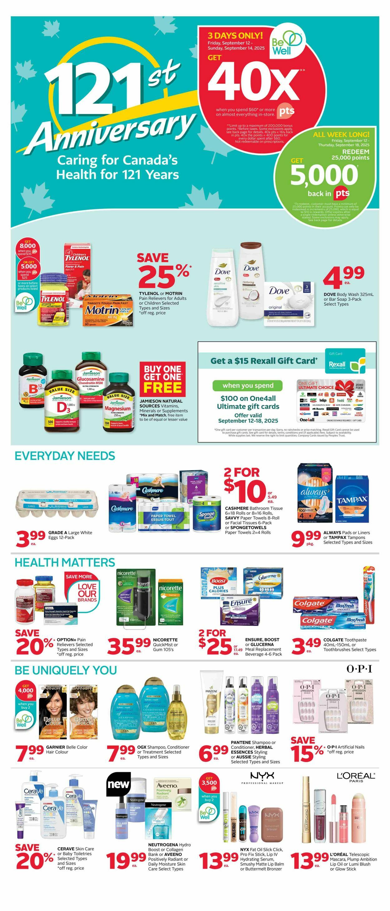 Flyer Rexall 12.09.2025 - 18.09.2025