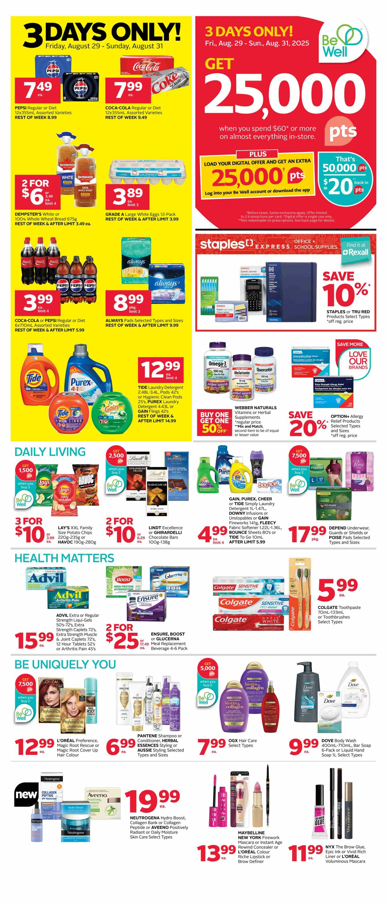 Flyer Rexall 29.08.2025 - 04.09.2025