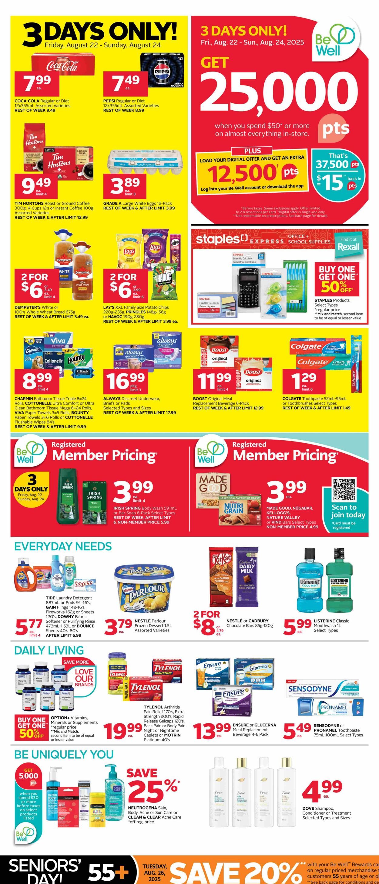 Flyer Rexall 22.08.2025 - 28.08.2025