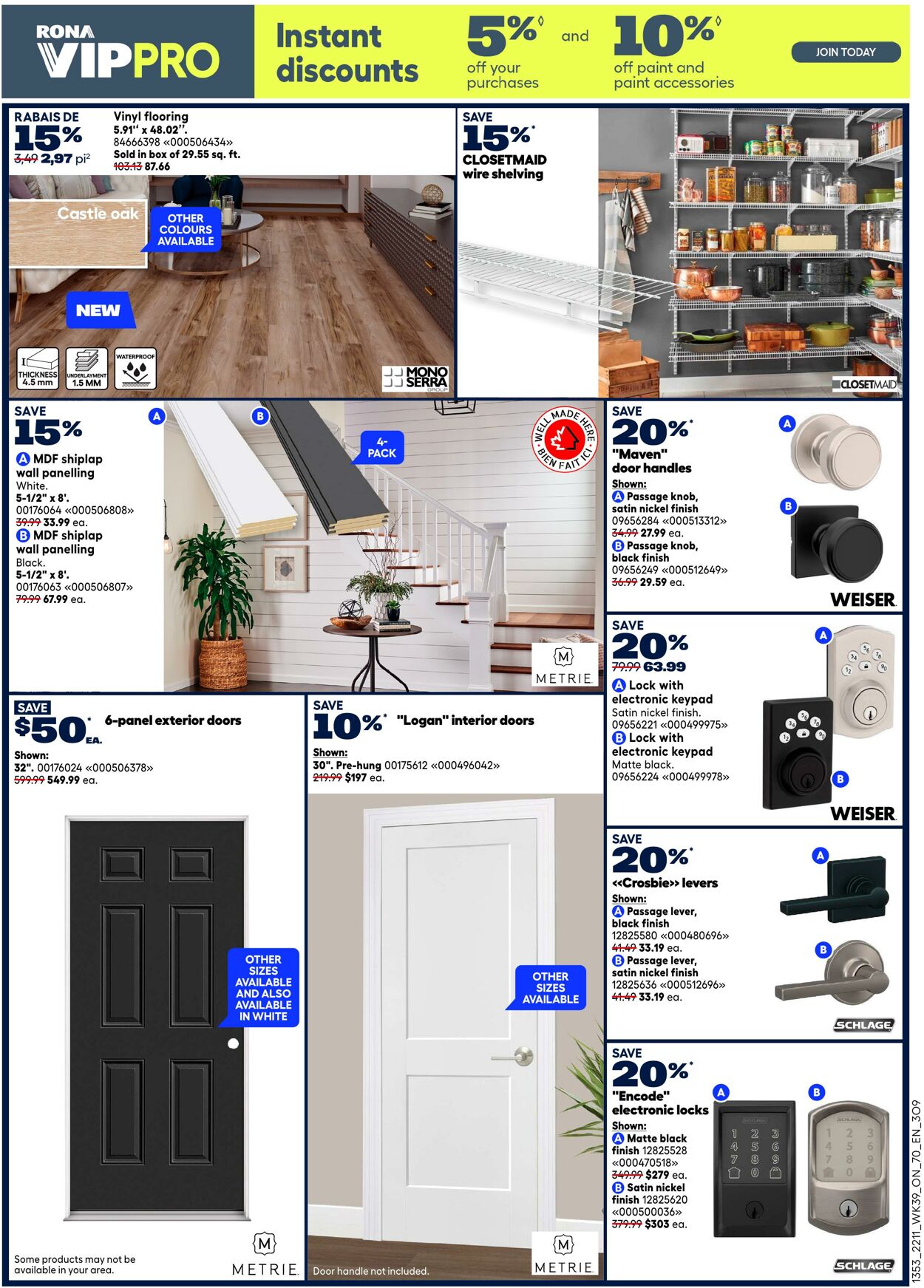 Flyer RONA 23.10.2025 - 05.11.2025