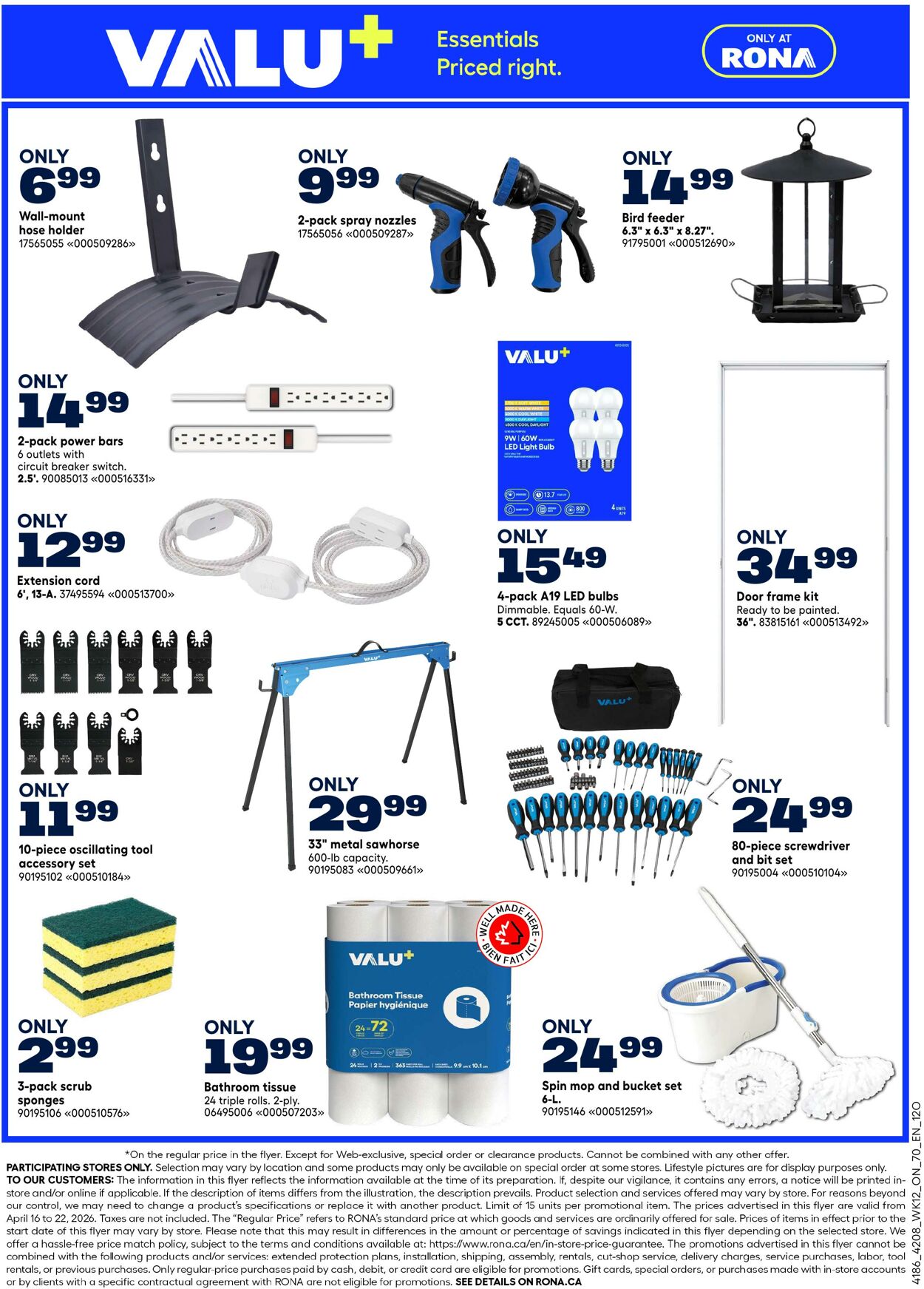 Flyer RONA 16.04.2026 - 22.04.2026