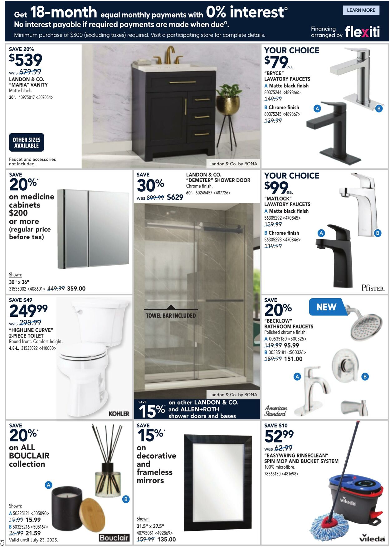 Flyer RONA 10.07.2025 - 16.07.2025