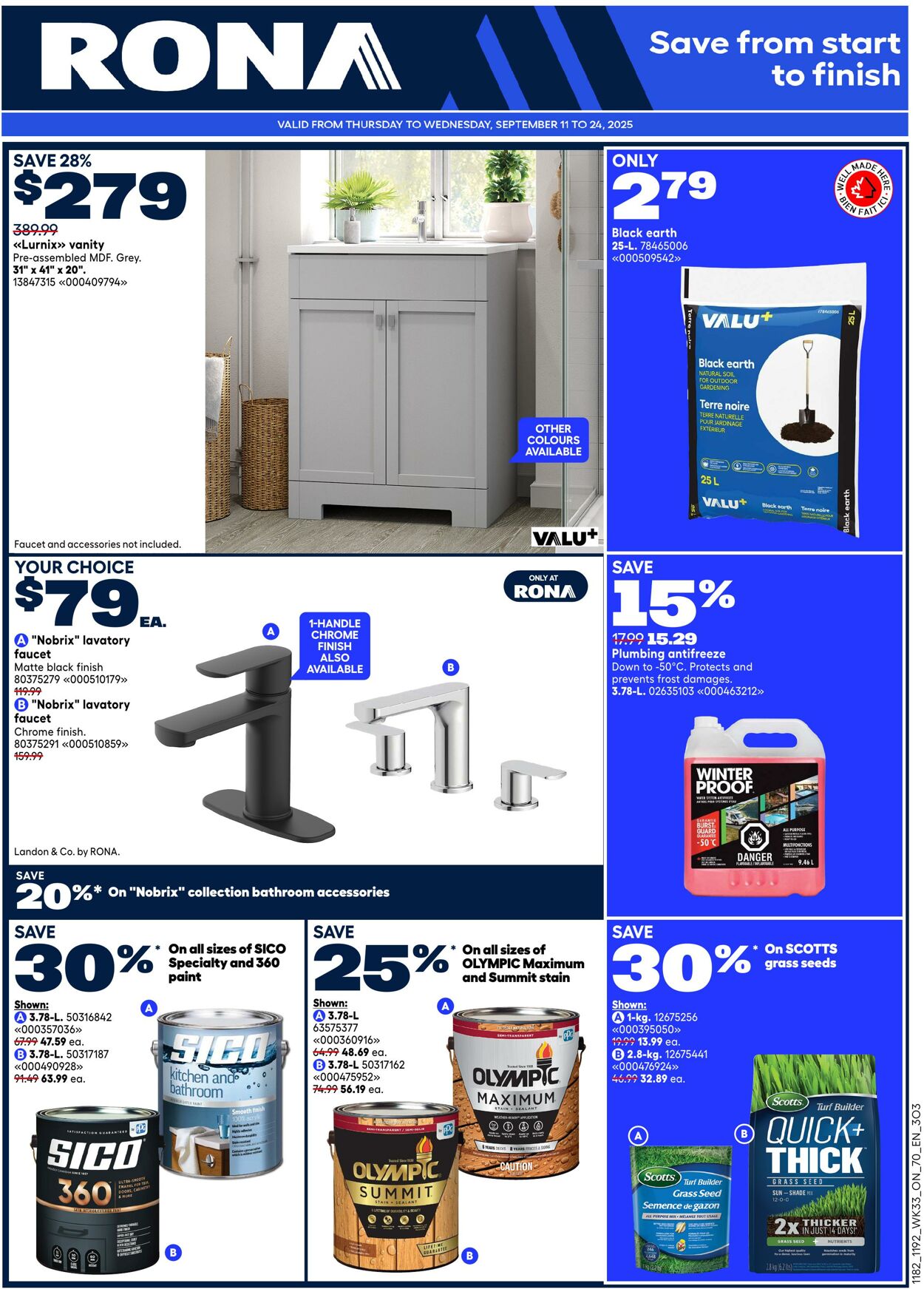 Flyer RONA 11.09.2025 - 24.09.2025