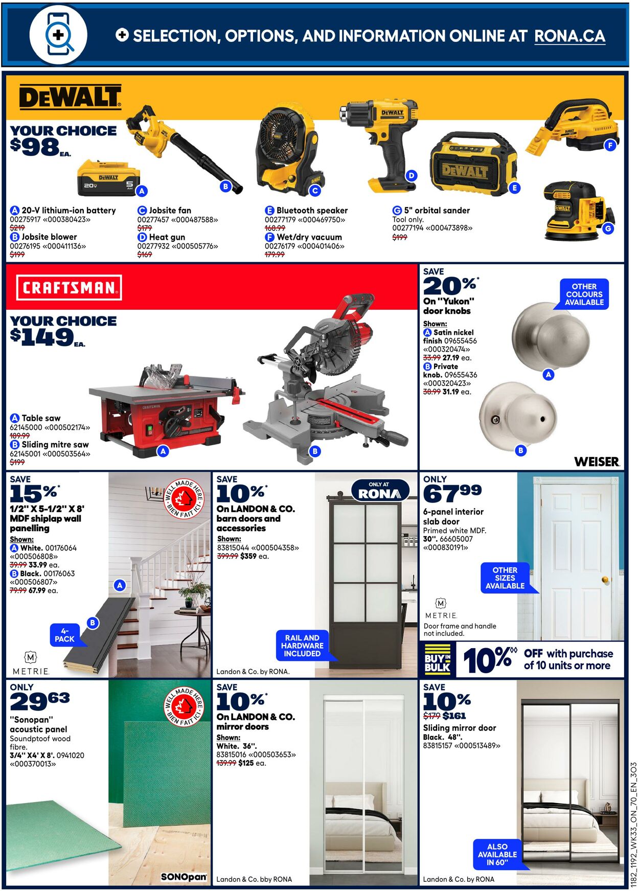 Flyer RONA 11.09.2025 - 24.09.2025