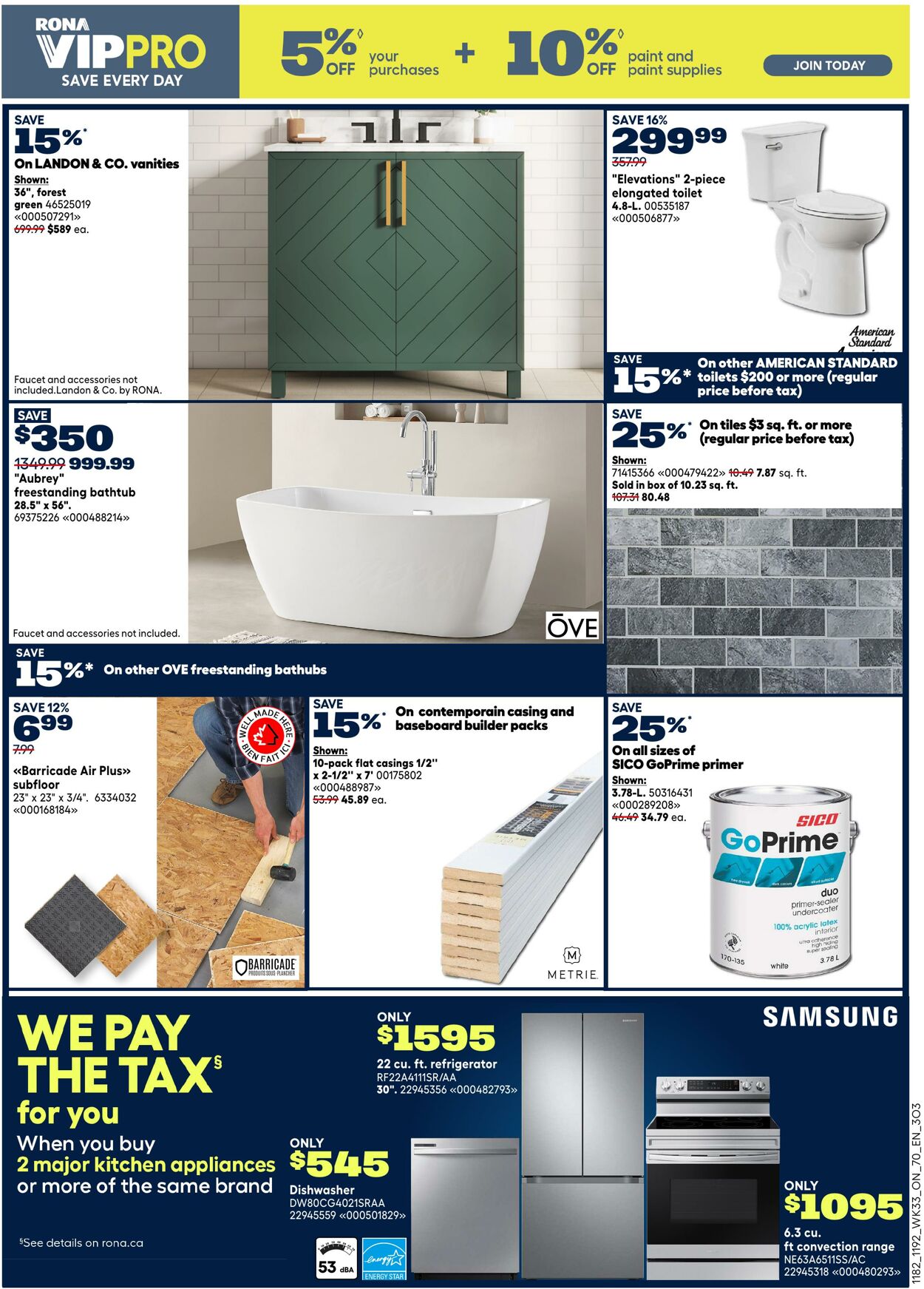 Flyer RONA 11.09.2025 - 24.09.2025
