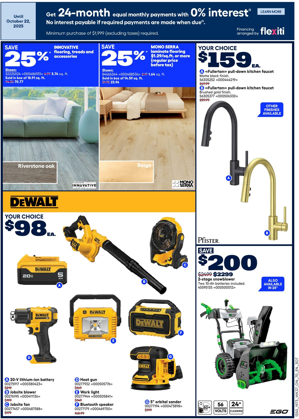 Flyer RONA 09.10.2025 - 22.10.2025