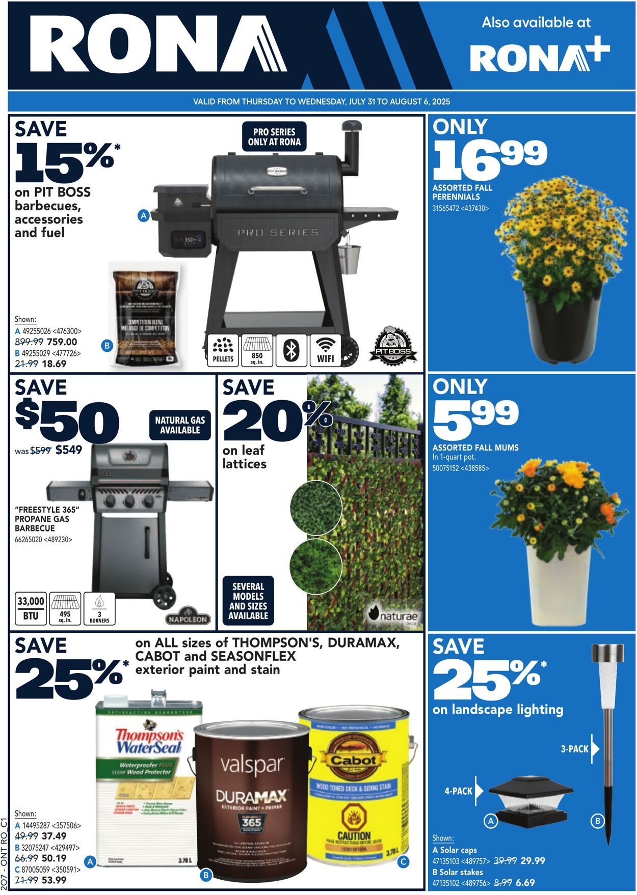 Flyer RONA 31.07.2025 - 06.08.2025