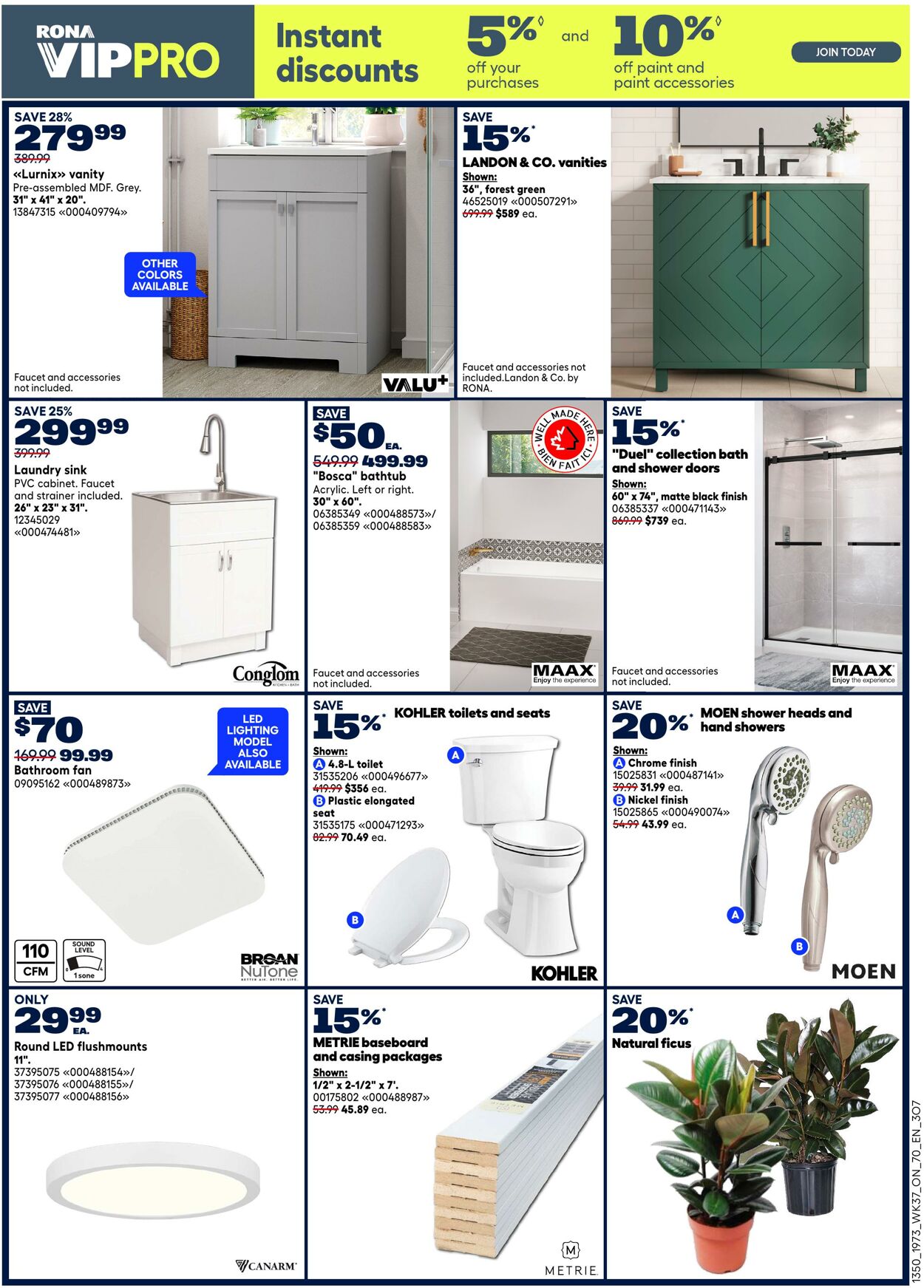 Flyer RONA 09.10.2025 - 22.10.2025