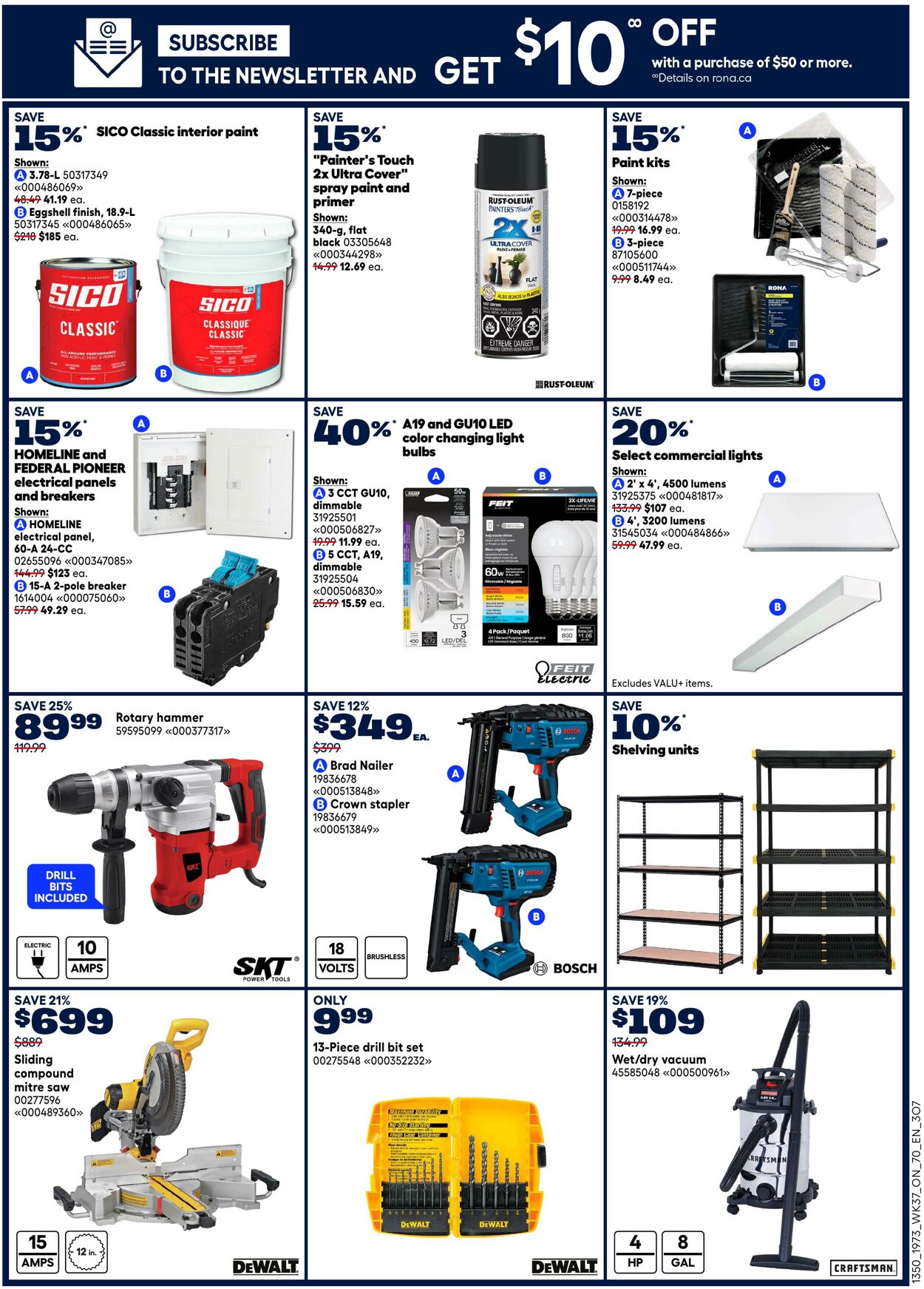 Flyer RONA 09.10.2025 - 22.10.2025