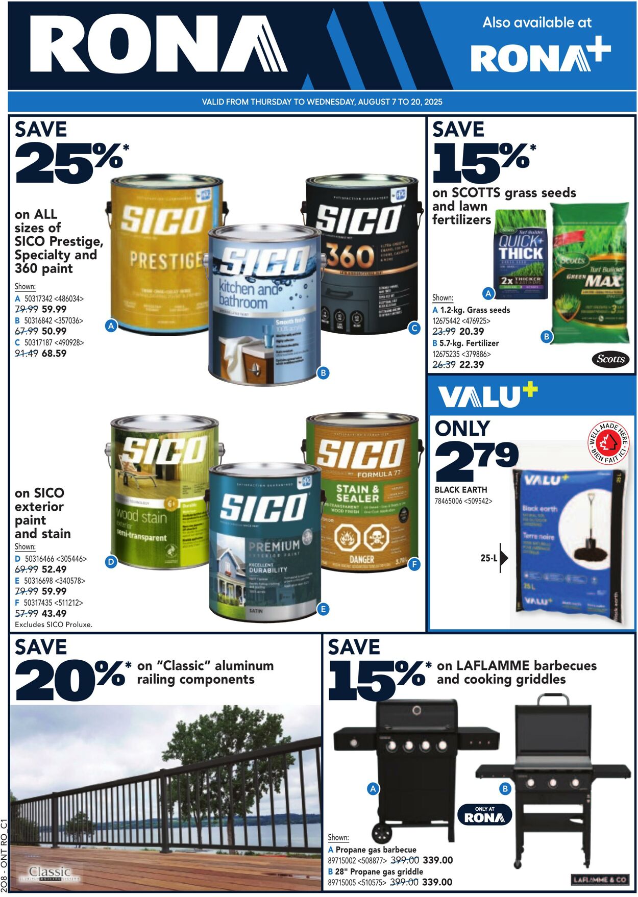 Flyer RONA 07.08.2025 - 20.08.2025