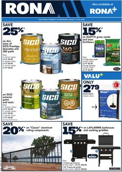 Flyer RONA 07.08.2025 - 20.08.2025