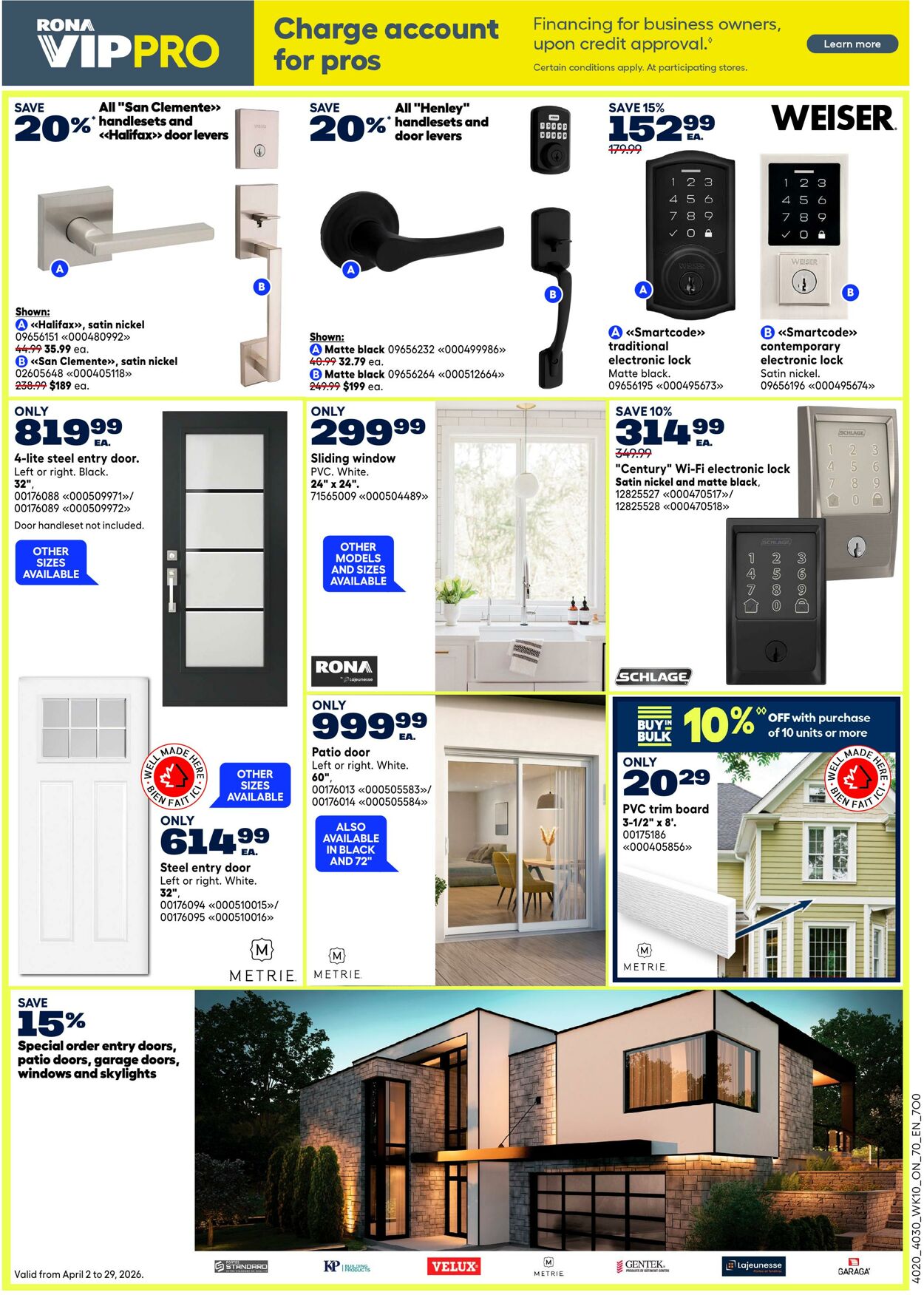 Flyer RONA 02.04.2026 - 08.04.2026